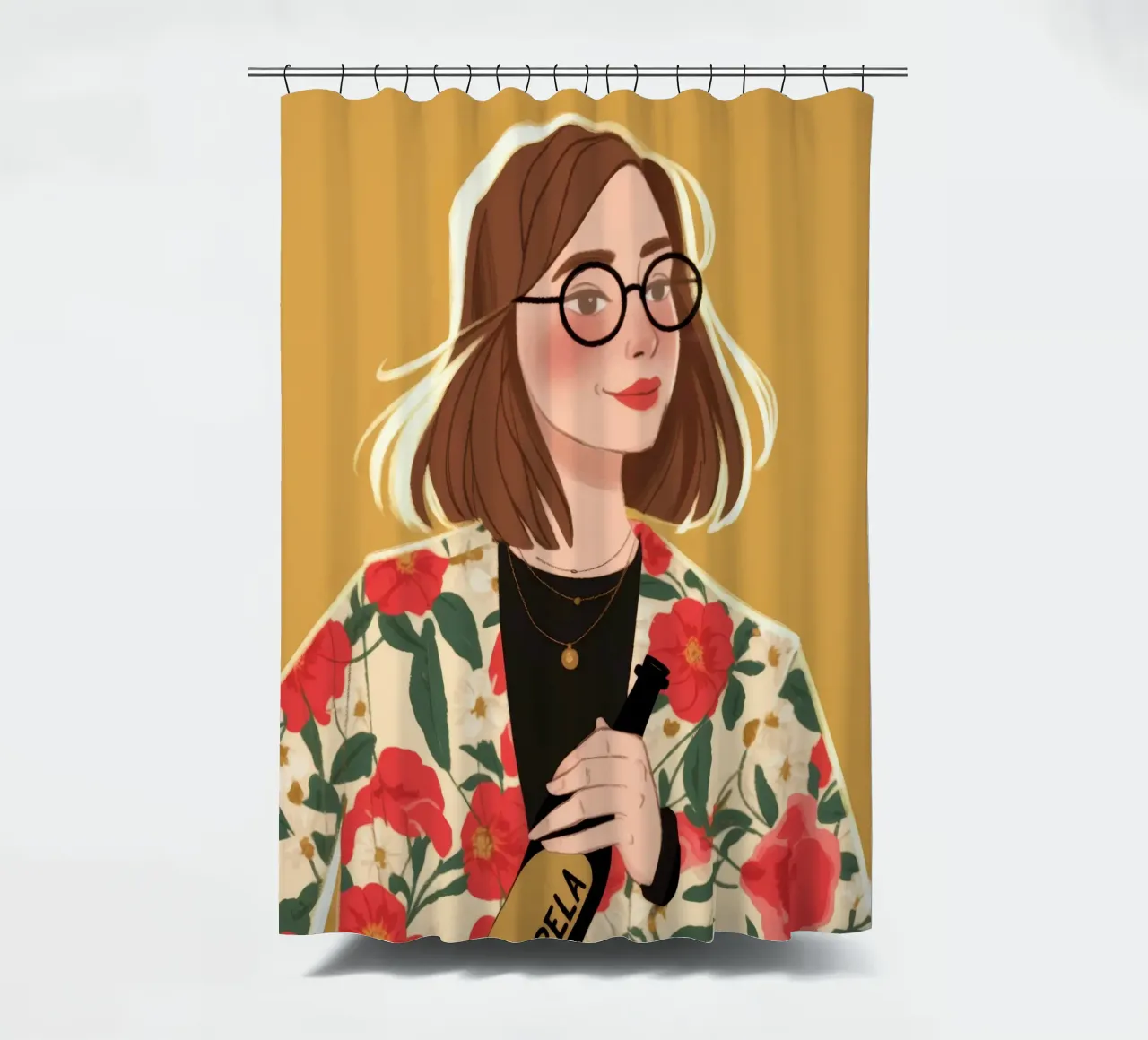 Sofisticatezza floreale chic tenda da doccia da Color Oblivion