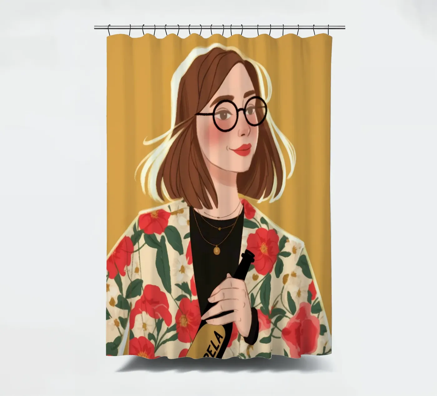 Sofisticatezza floreale chic tenda da doccia da Color Oblivion