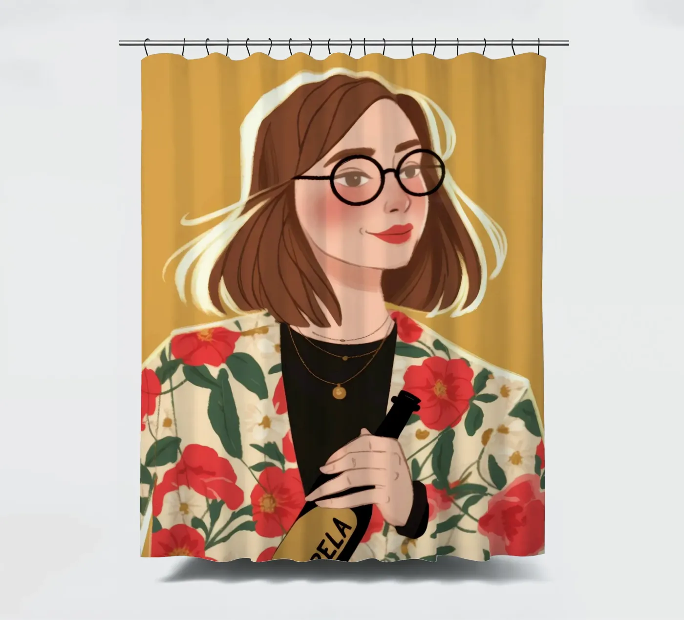 Sofisticatezza floreale chic tenda da doccia da Color Oblivion