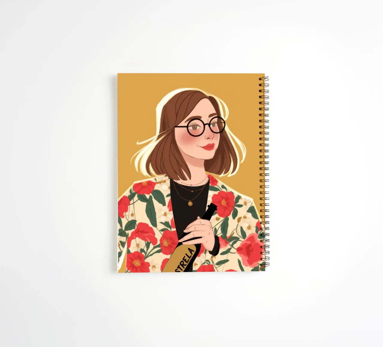 Floral Chic Sophistication spiral notebook by Color Oblivion
