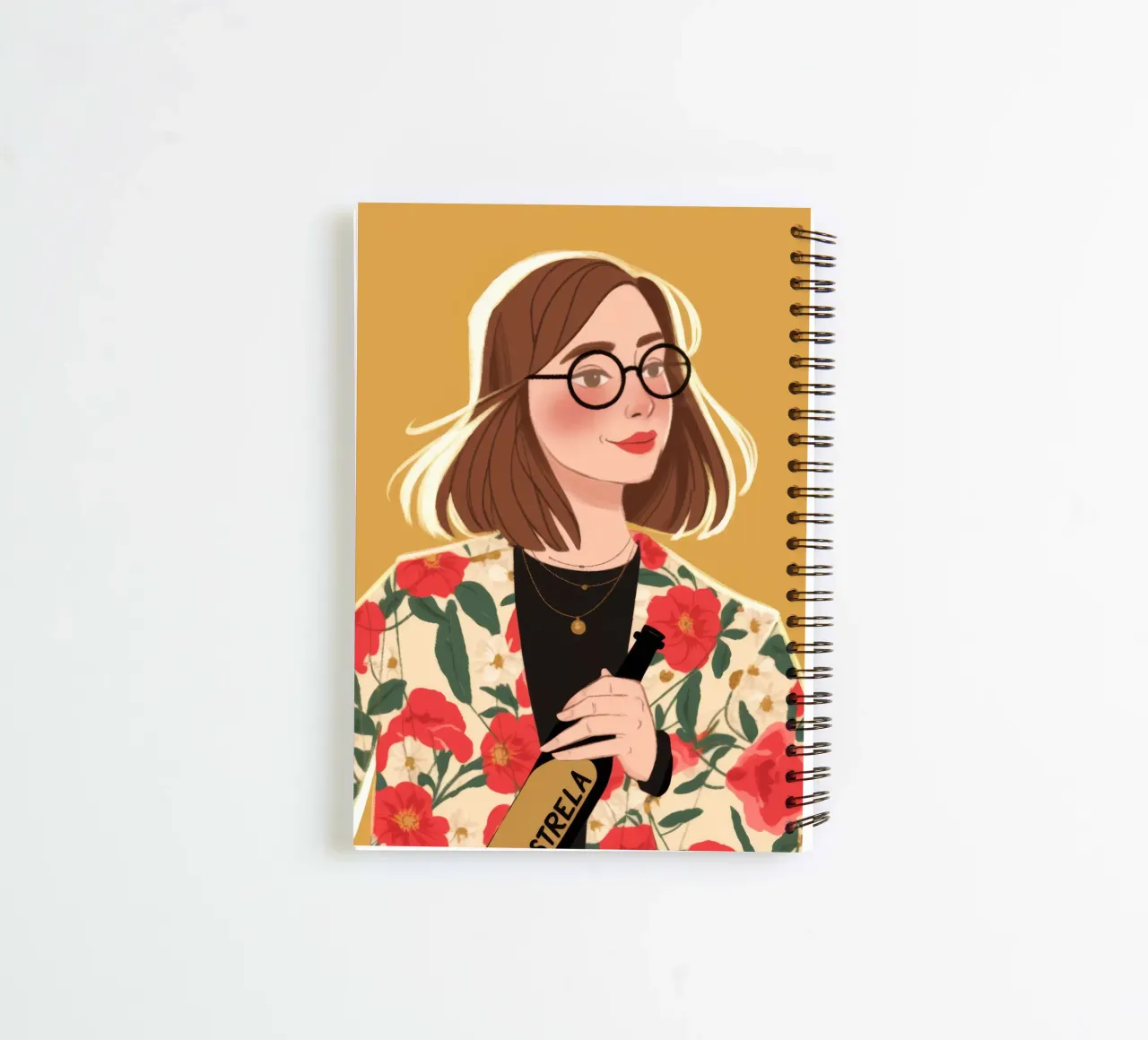 Floral Chic Sophistication spiral notebook by Color Oblivion