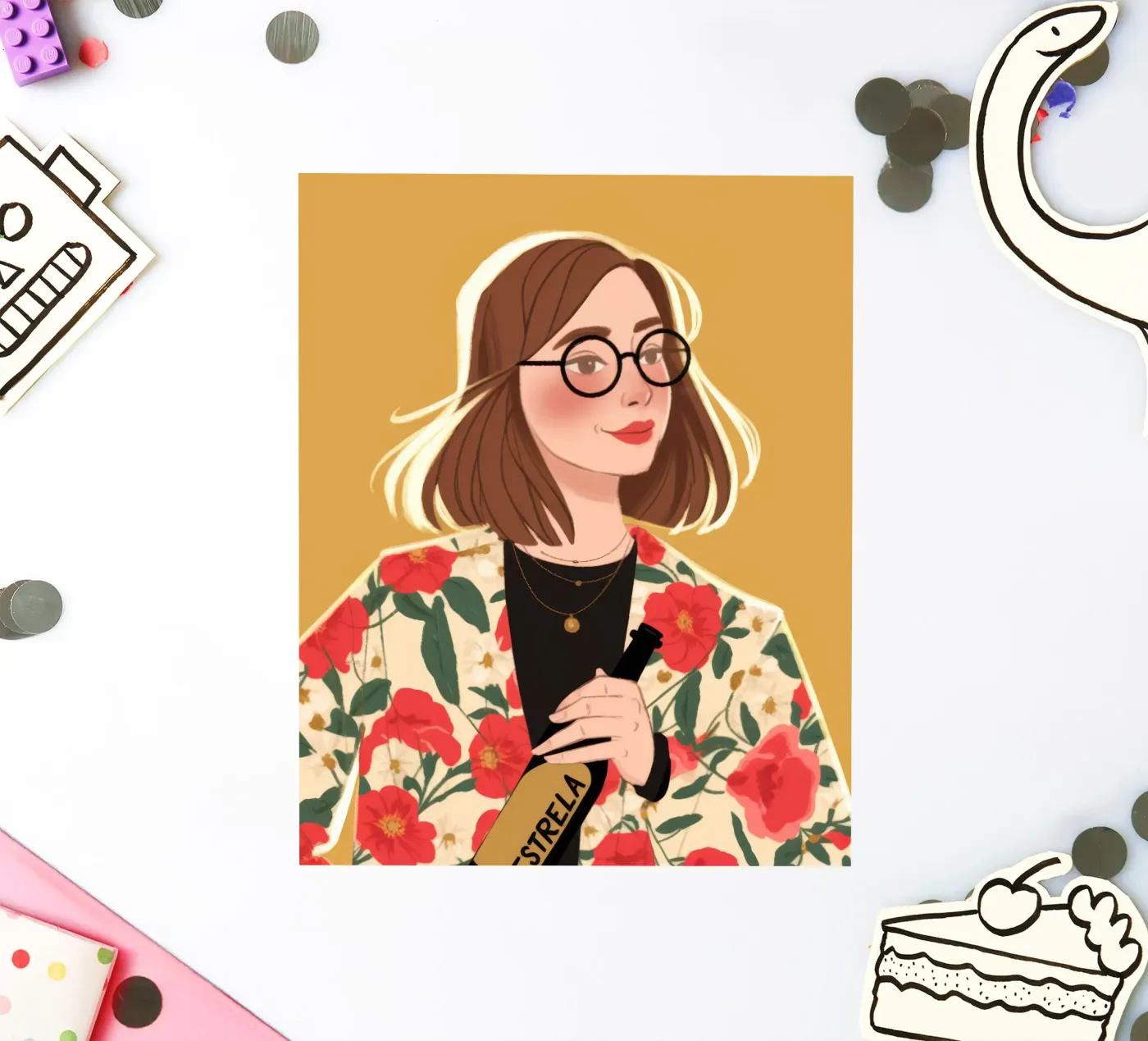 Bloemig Chic Sophistication sticker van Color Oblivion