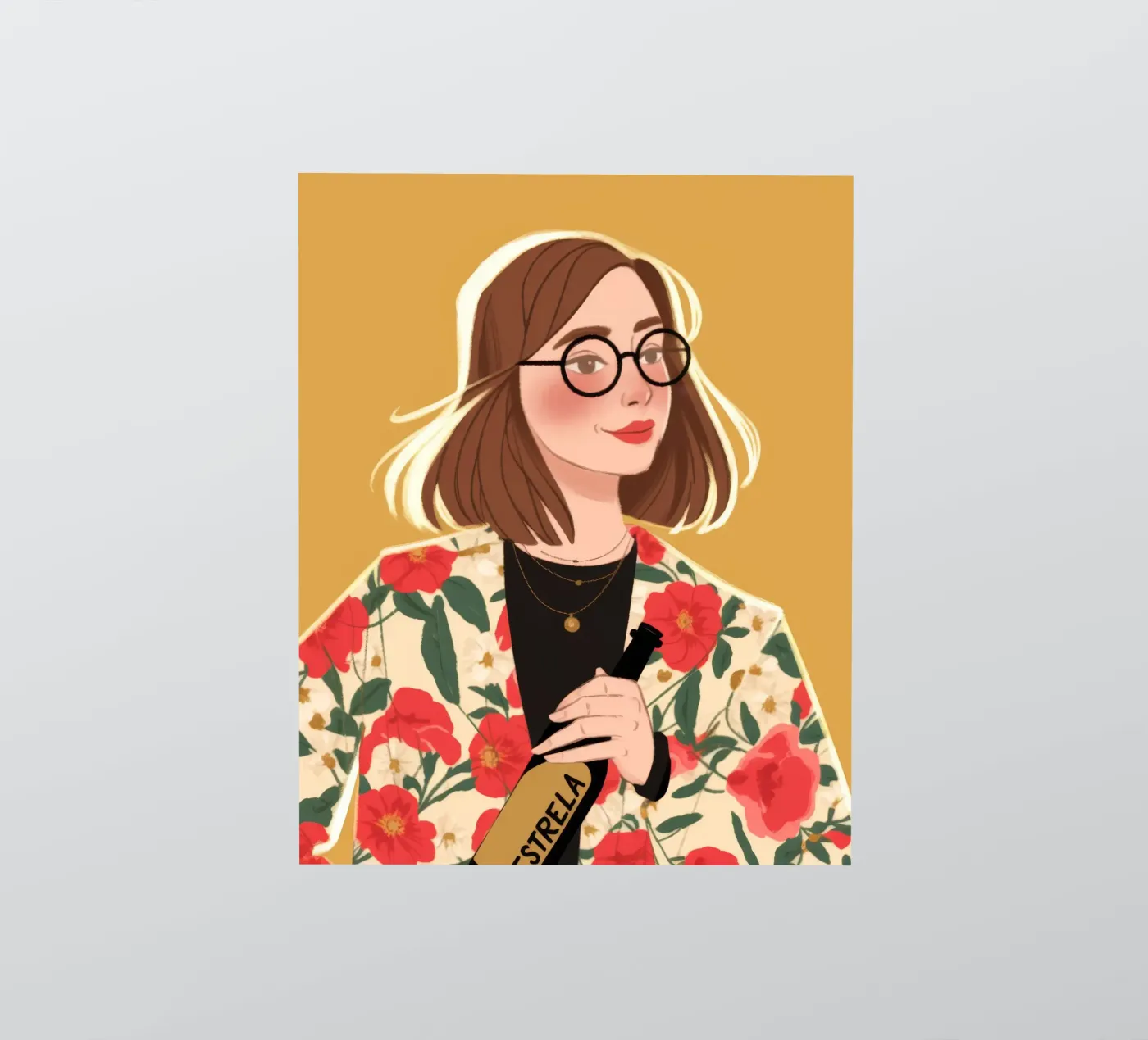 Bloemig Chic Sophistication sticker van Color Oblivion