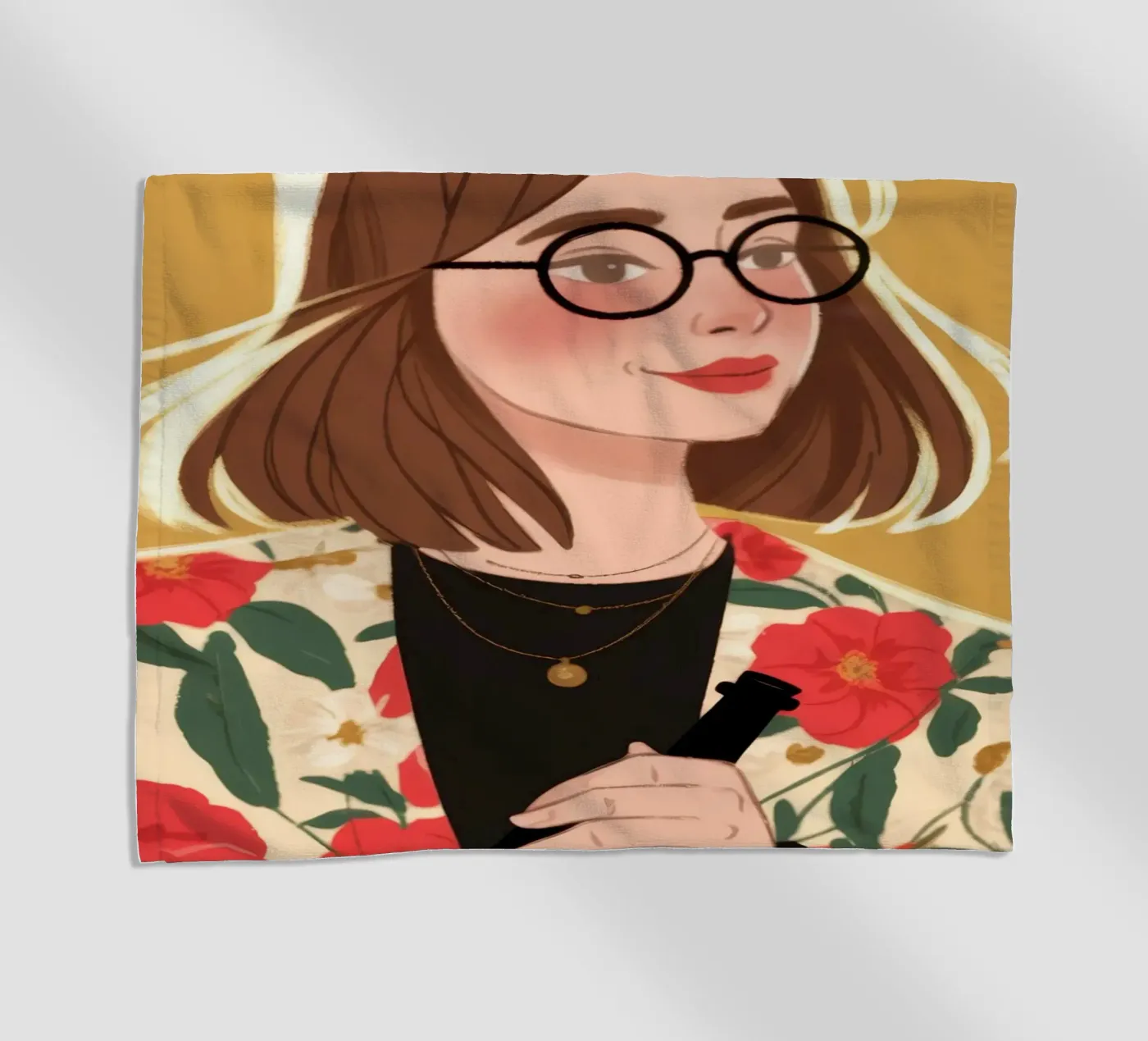 Floral Chic Sophistication strandhanddoek van Color Oblivion