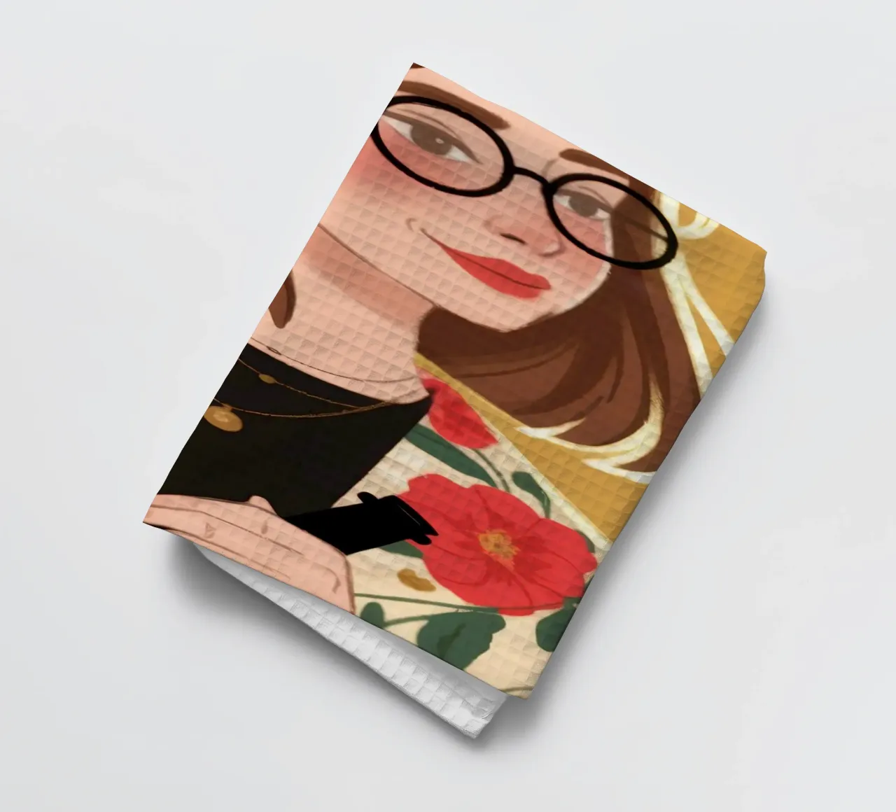 Floral Chic Sophistication tea towel by Color Oblivion