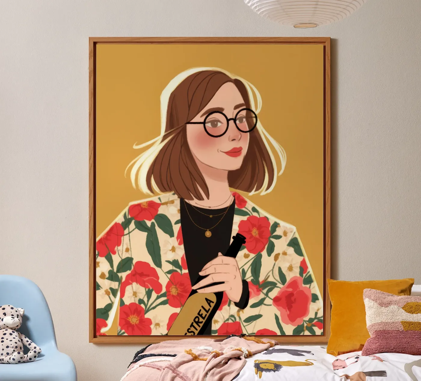 Floral Chic Sophistication Alu-Dibond von Color Oblivion