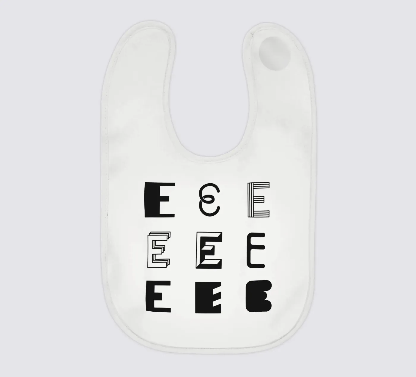 Letter E Babylätzchen von Lidia Blomgren