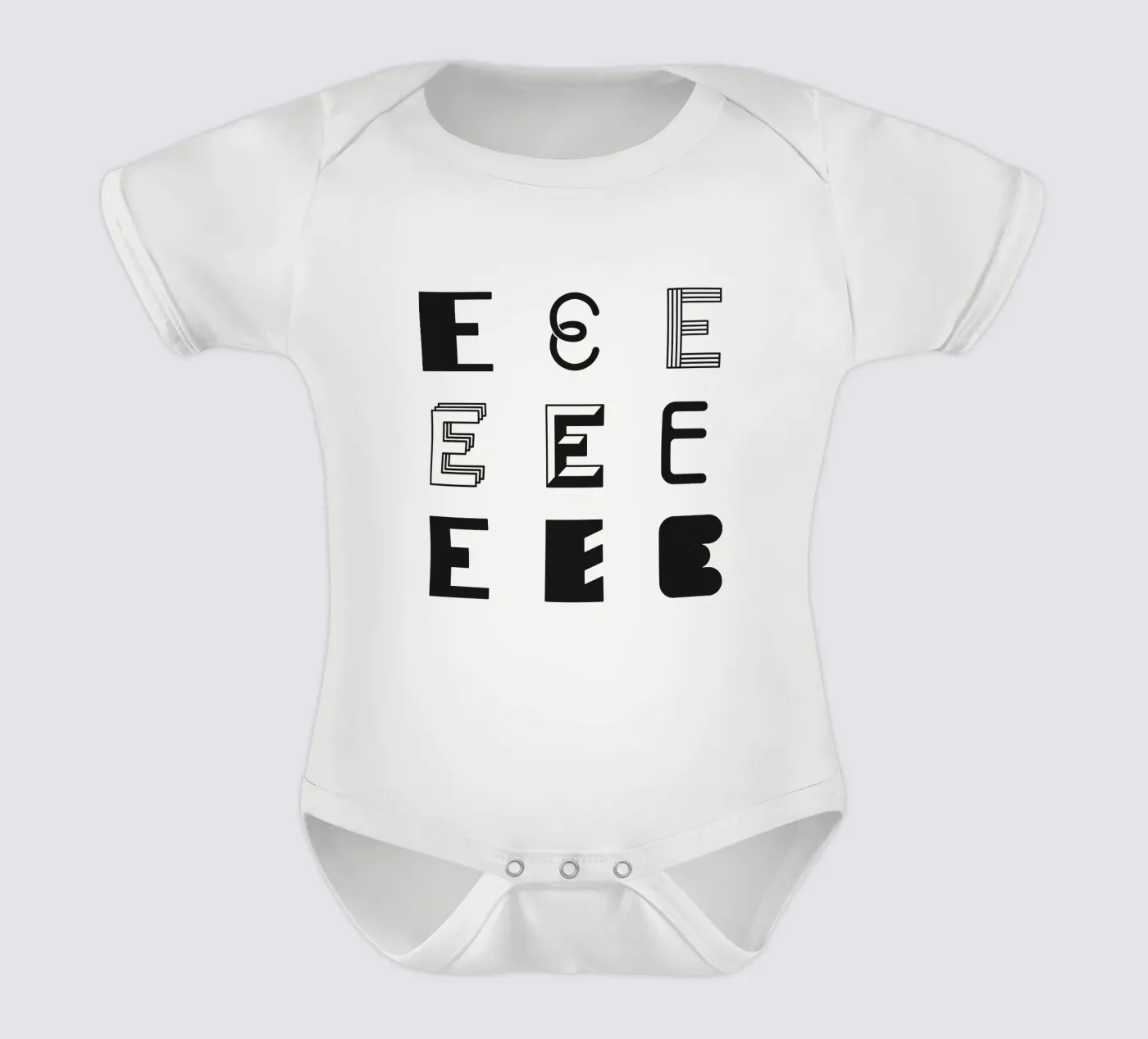Letter E body bébé de Lidia Blomgren