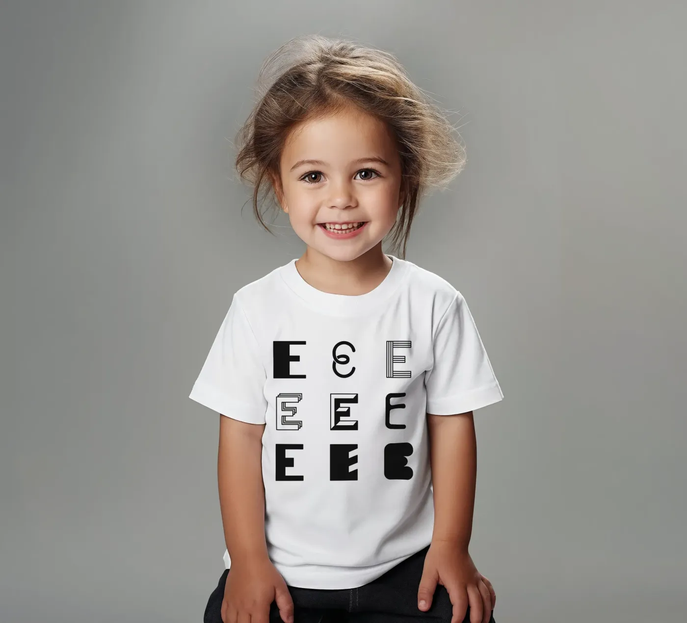 Letter E t-shirt bambini da Lidia Blomgren