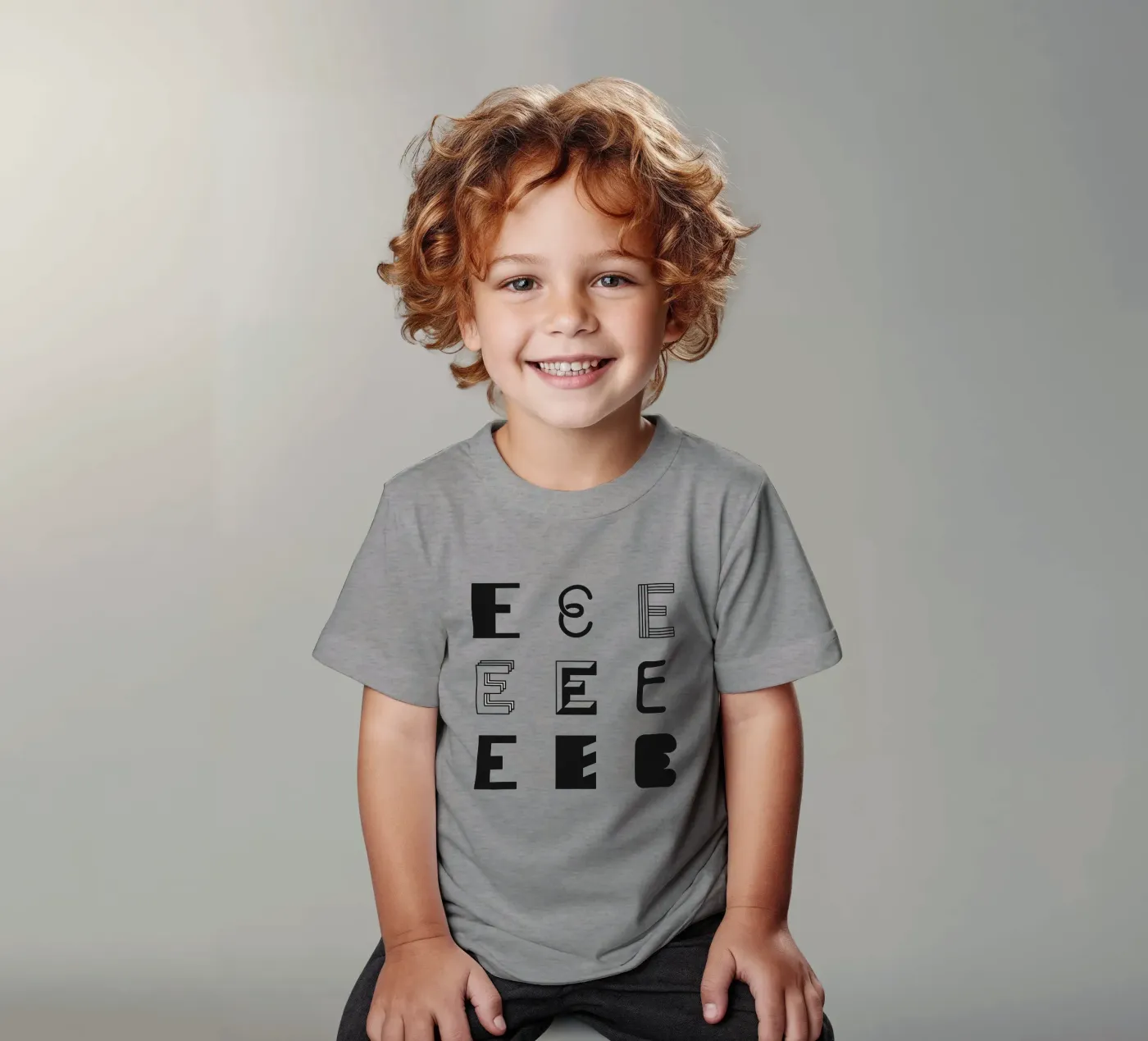 Letter E t-shirt bambini da Lidia Blomgren