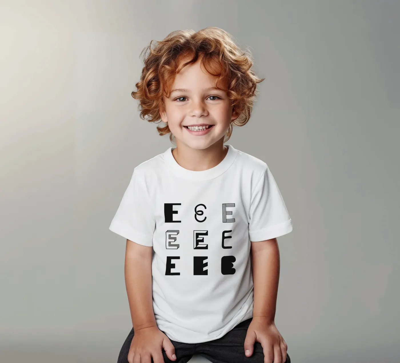 Letter E t-shirt bambini da Lidia Blomgren