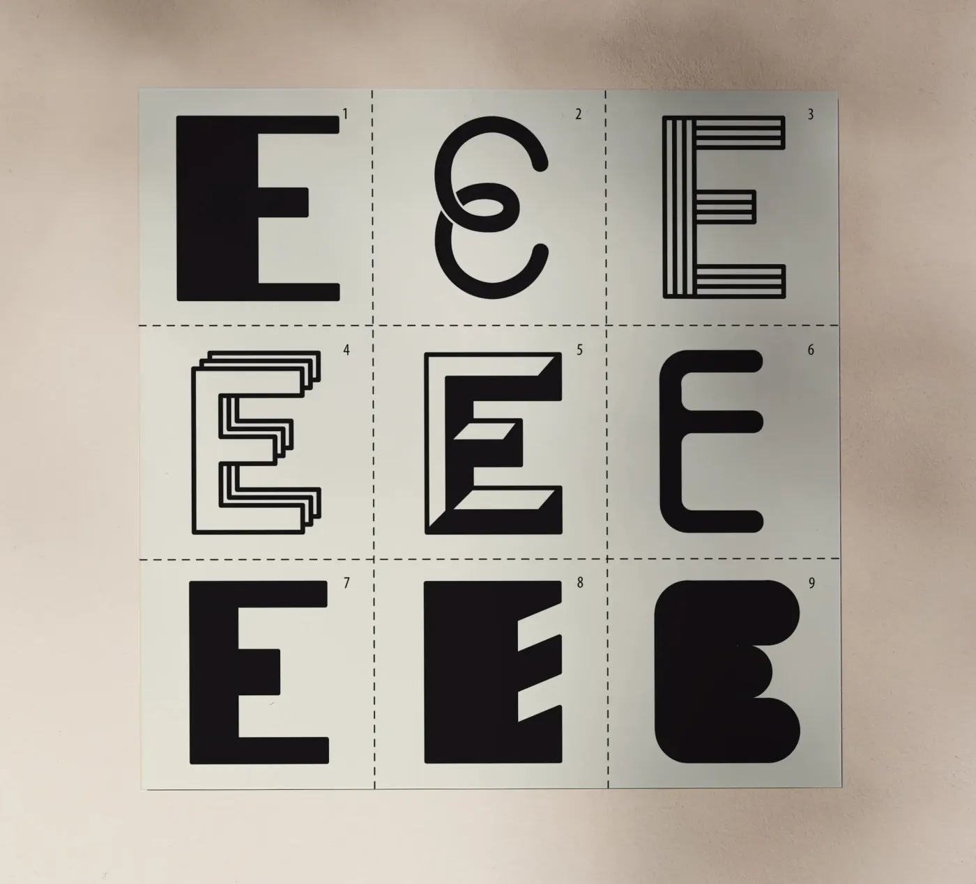 Letter E pellicola backlit da Lidia Blomgren