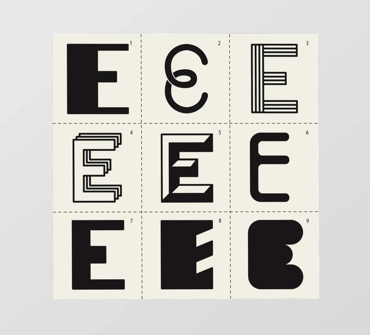 Letter E pellicola backlit da Lidia Blomgren