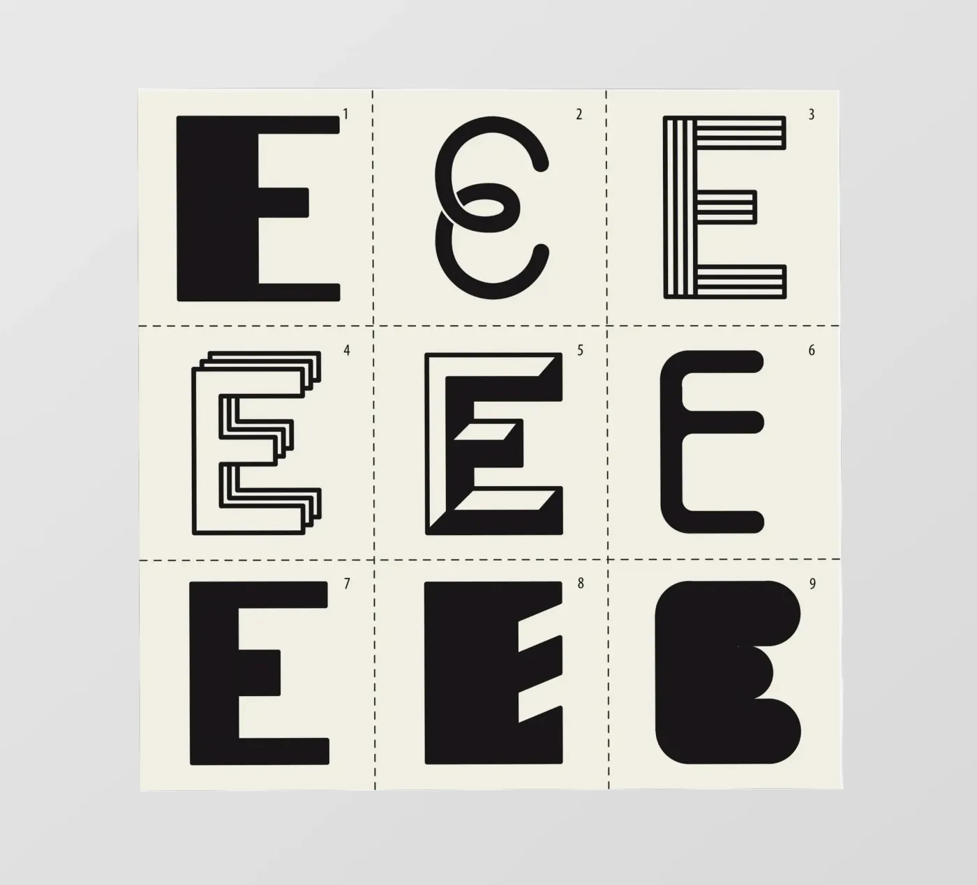 Letter E pellicola backlit da Lidia Blomgren