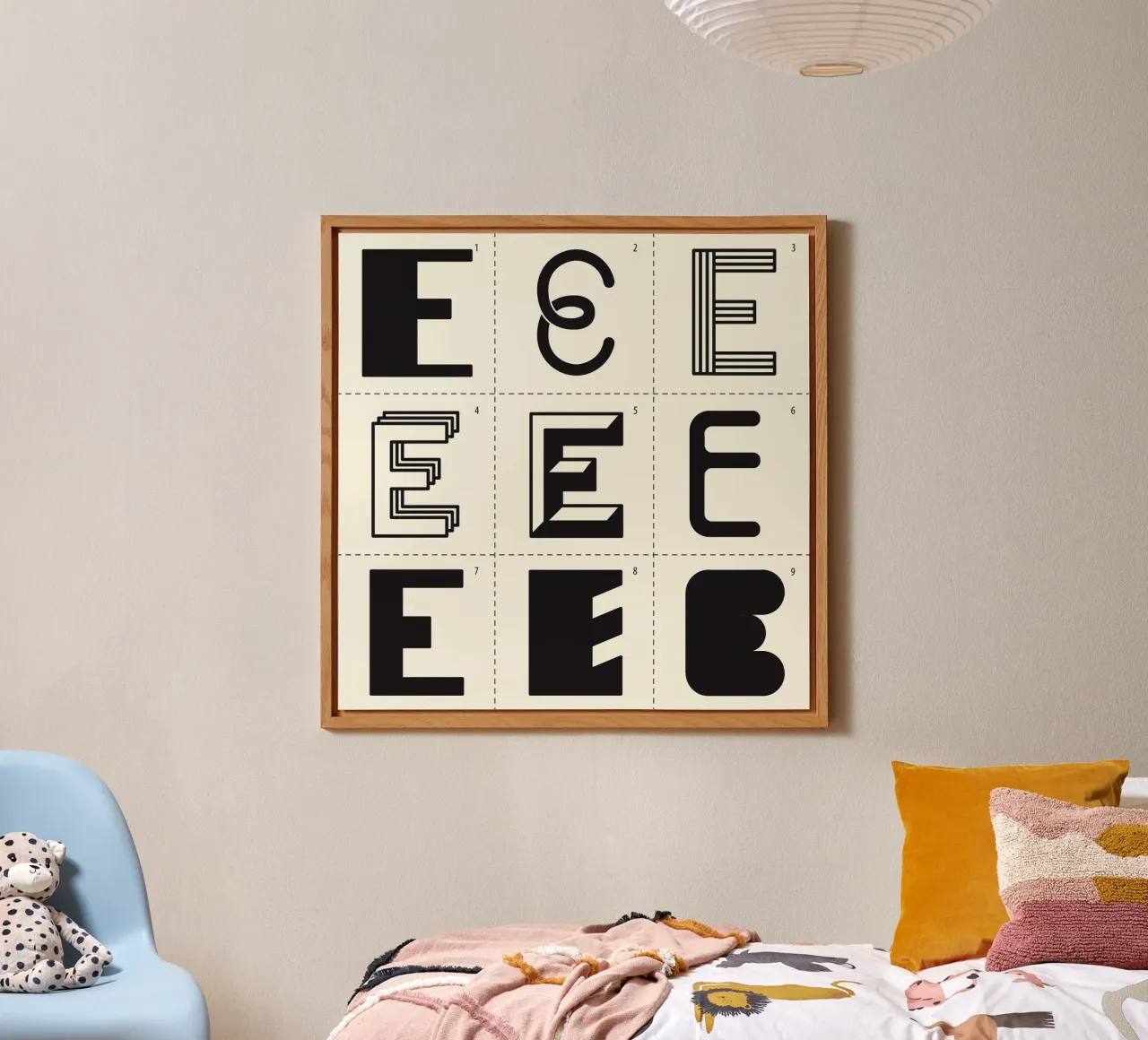 Letter E alluminio dibond da Lidia Blomgren