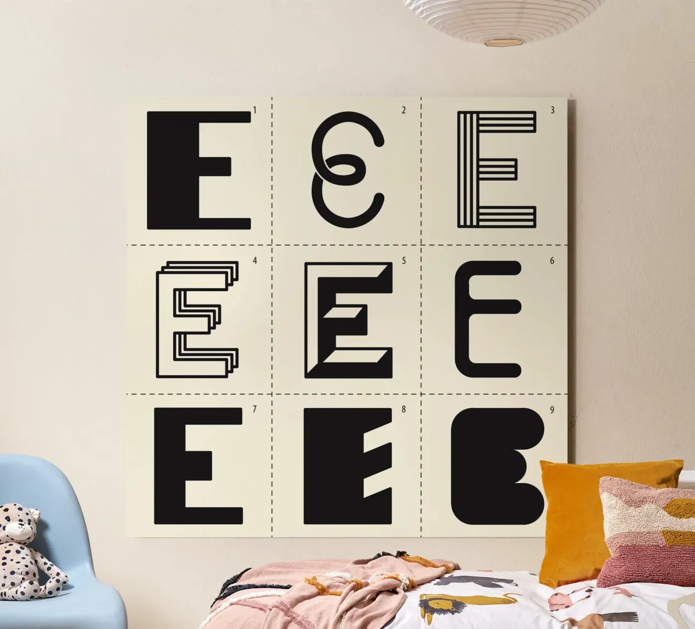 Letter E forex plate by Lidia Blomgren