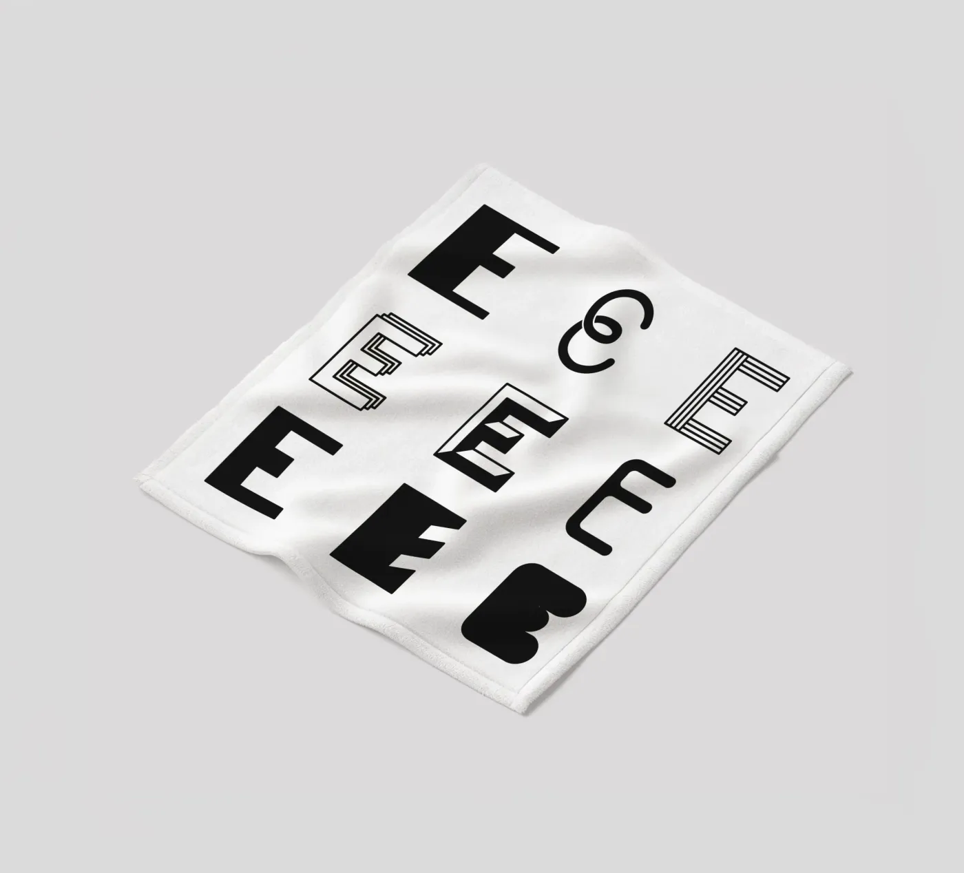 Letter E Fleecedecke von Lidia Blomgren