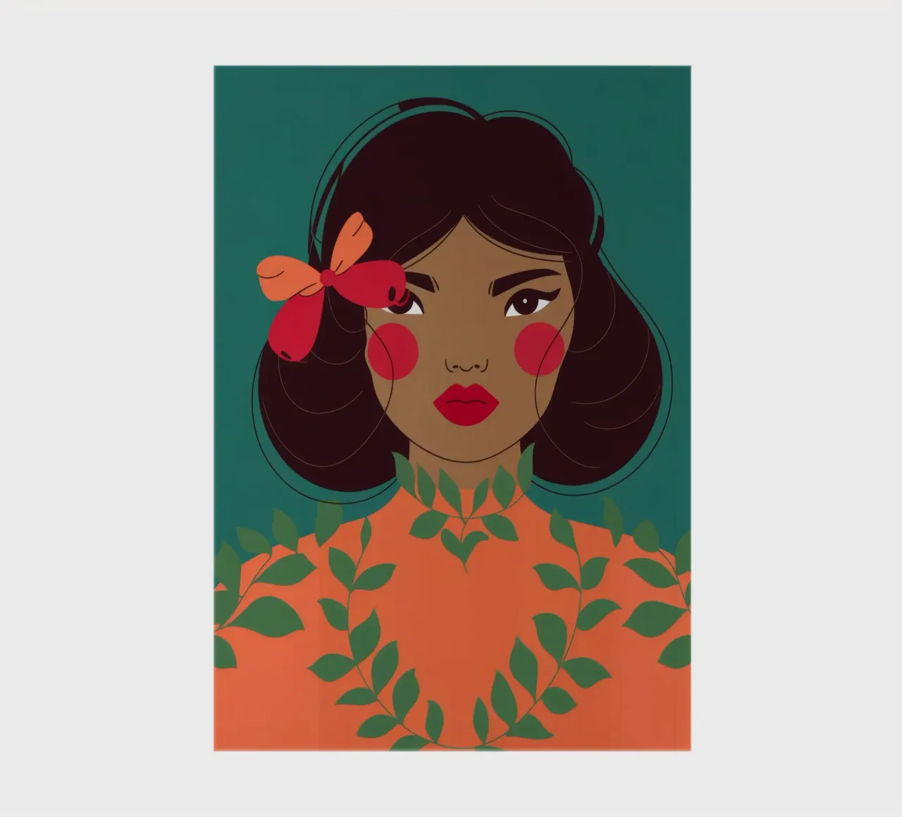Red Ribbon Harmony notebook by Color Oblivion
