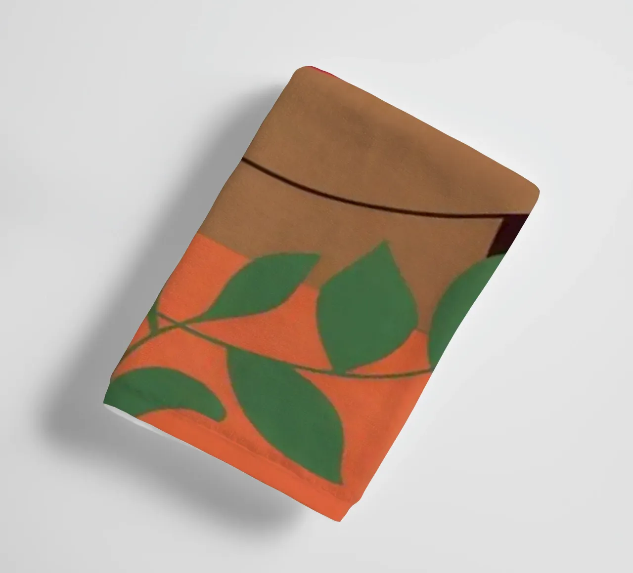 Harmonie met rood lint badhanddoek van Color Oblivion