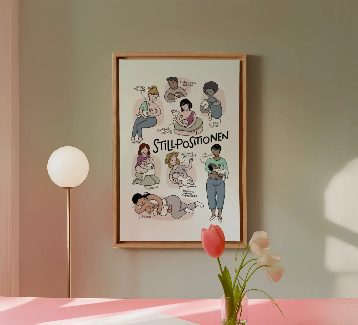 Stillen tela da Geborgen Wachsen x JUNIQE