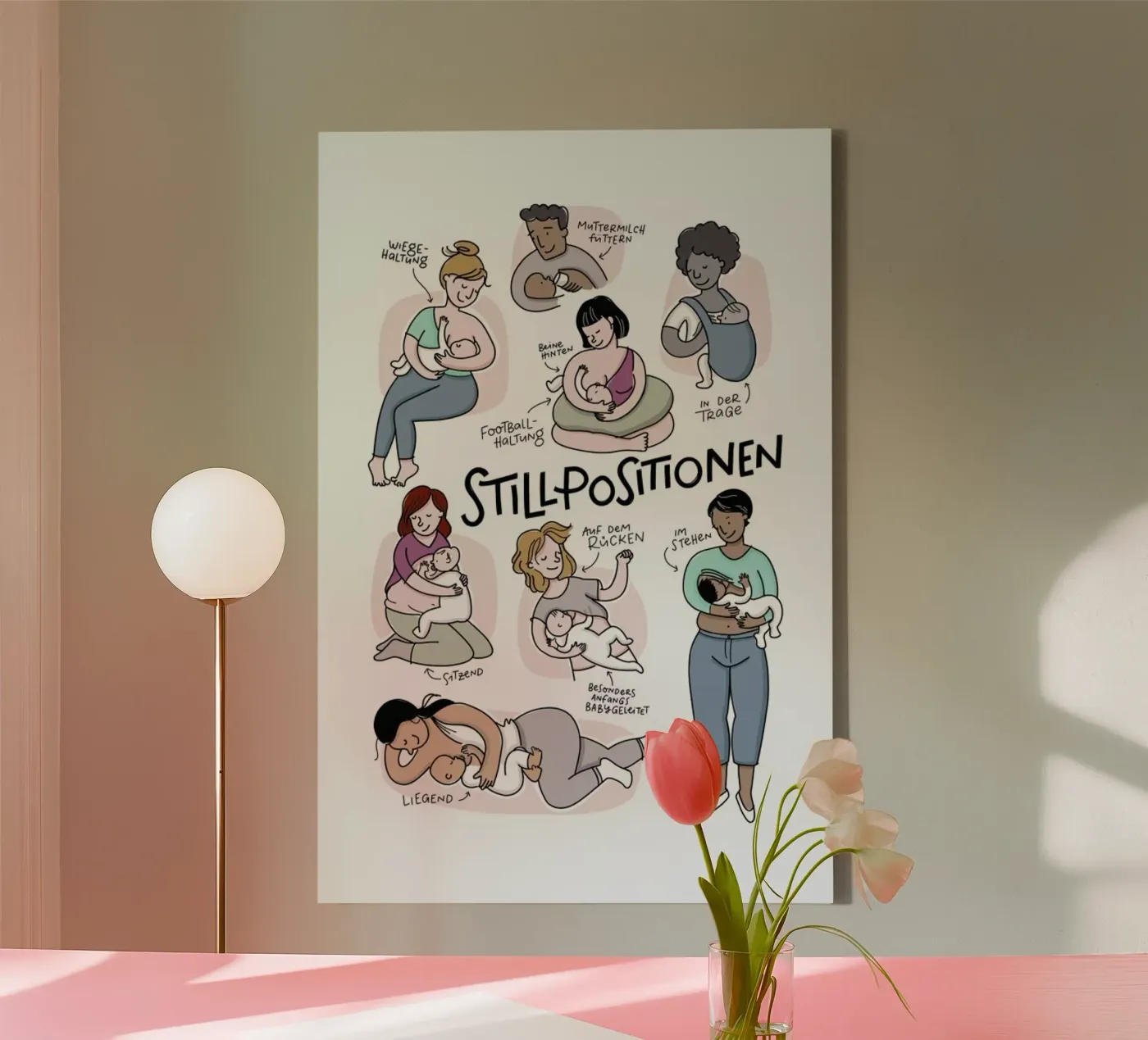 Stillen tela da Geborgen Wachsen x JUNIQE