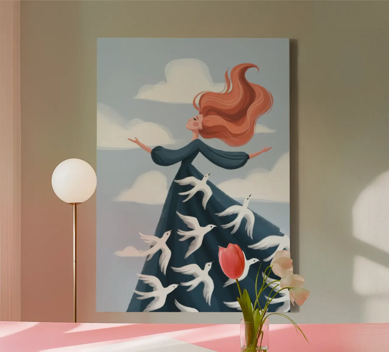 Soaring Bird Reverie canvas by Color Oblivion
