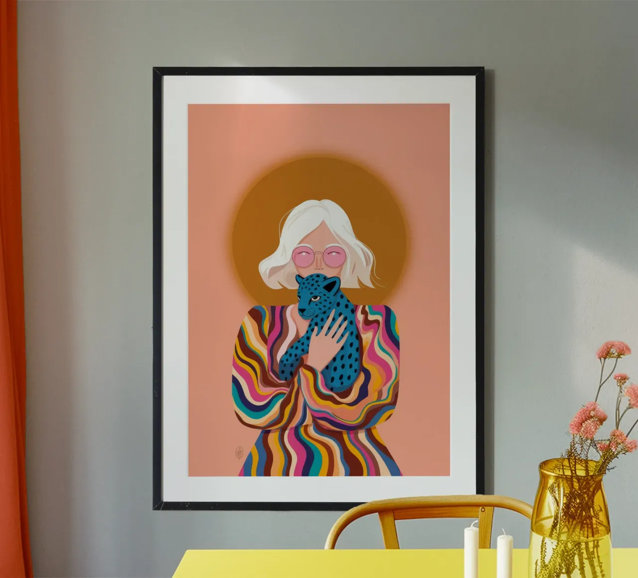 Psychedelisches Harmonie-Glühen Poster von Color Oblivion