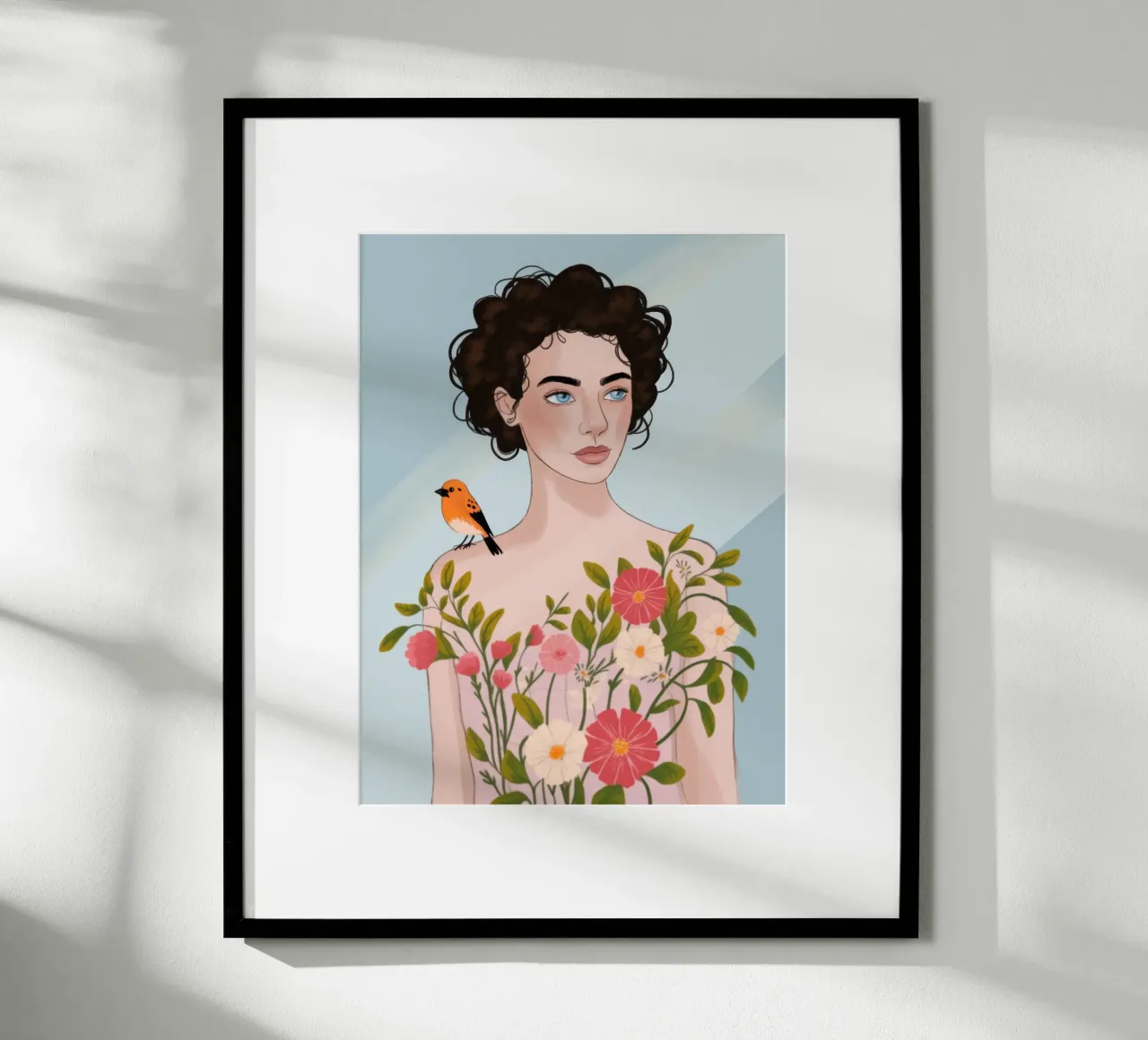 L'amico gentile della natura poster con telaio in legno da Color Oblivion