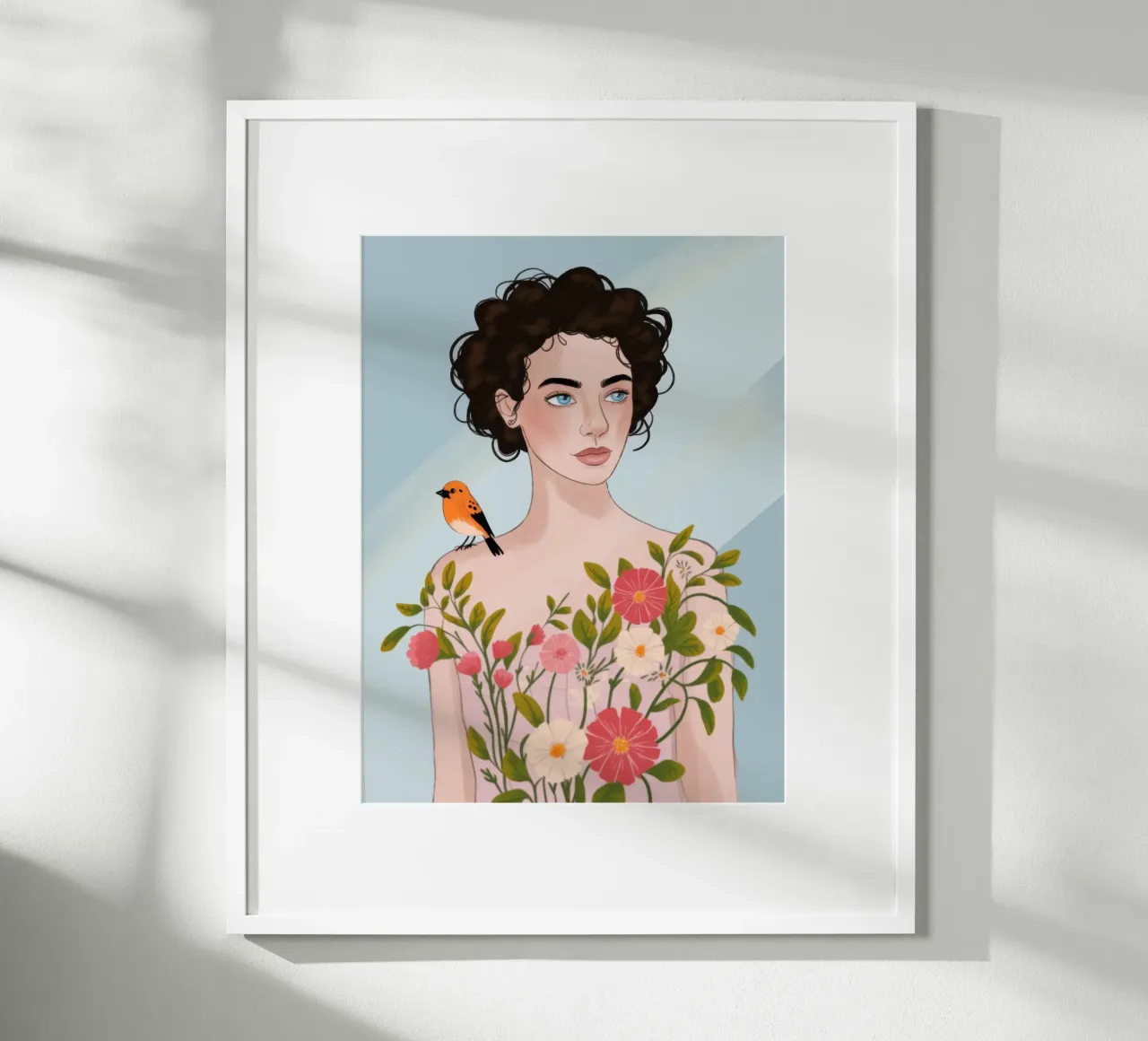 L'amico gentile della natura poster con telaio in legno da Color Oblivion