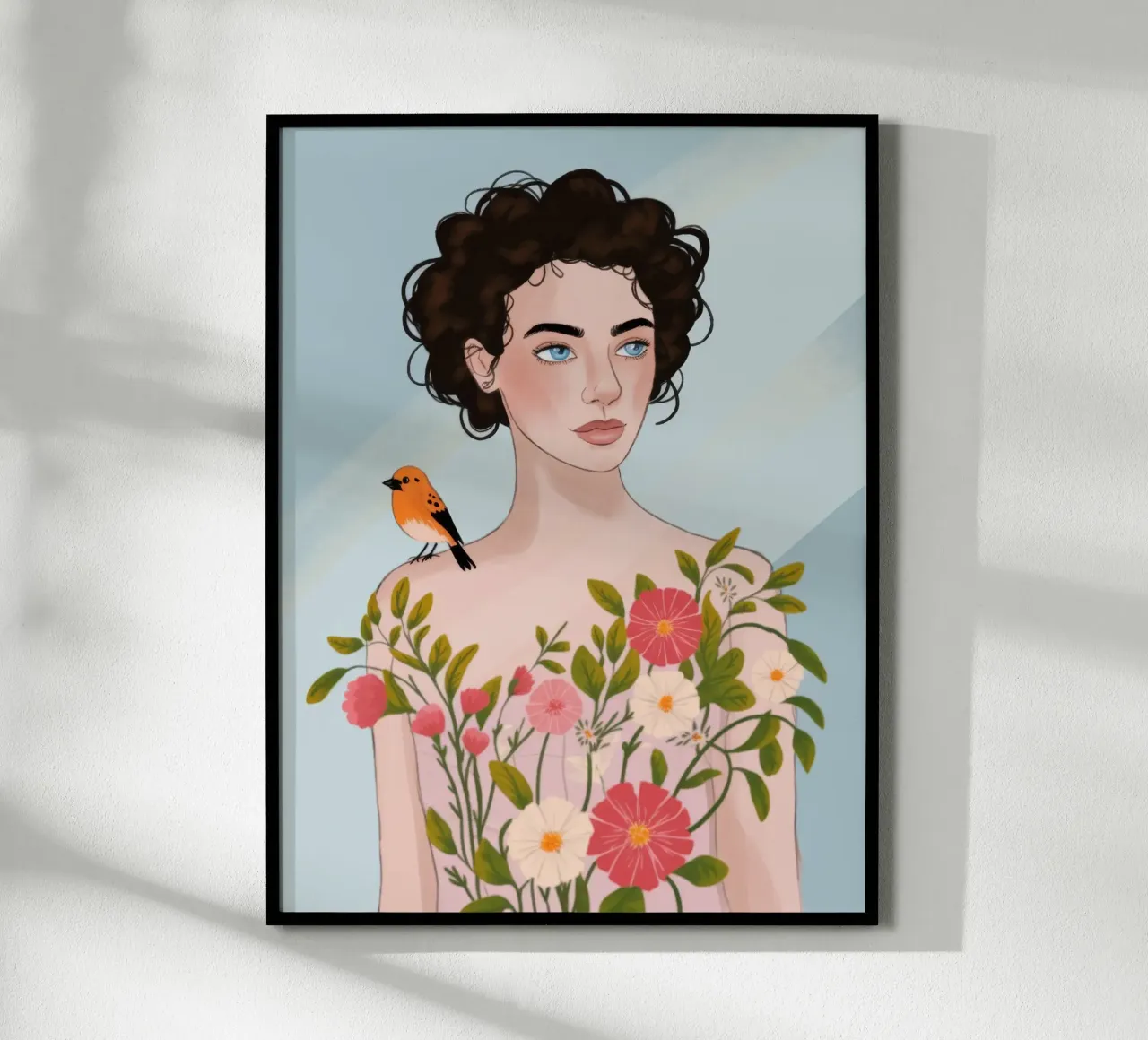 L'amico gentile della natura poster con telaio in legno da Color Oblivion