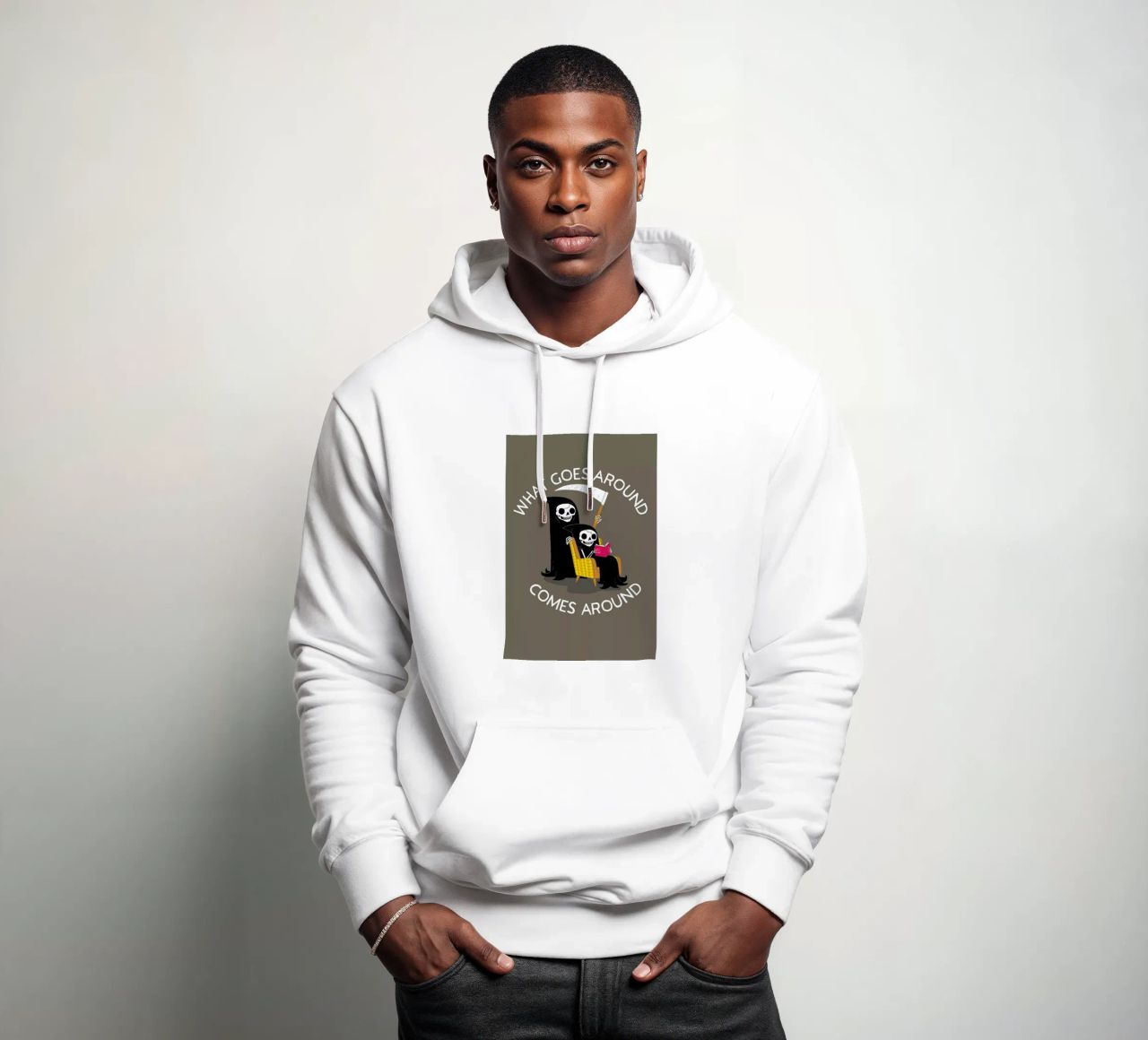 What Goes Around sudadera con capucha de DinoMike