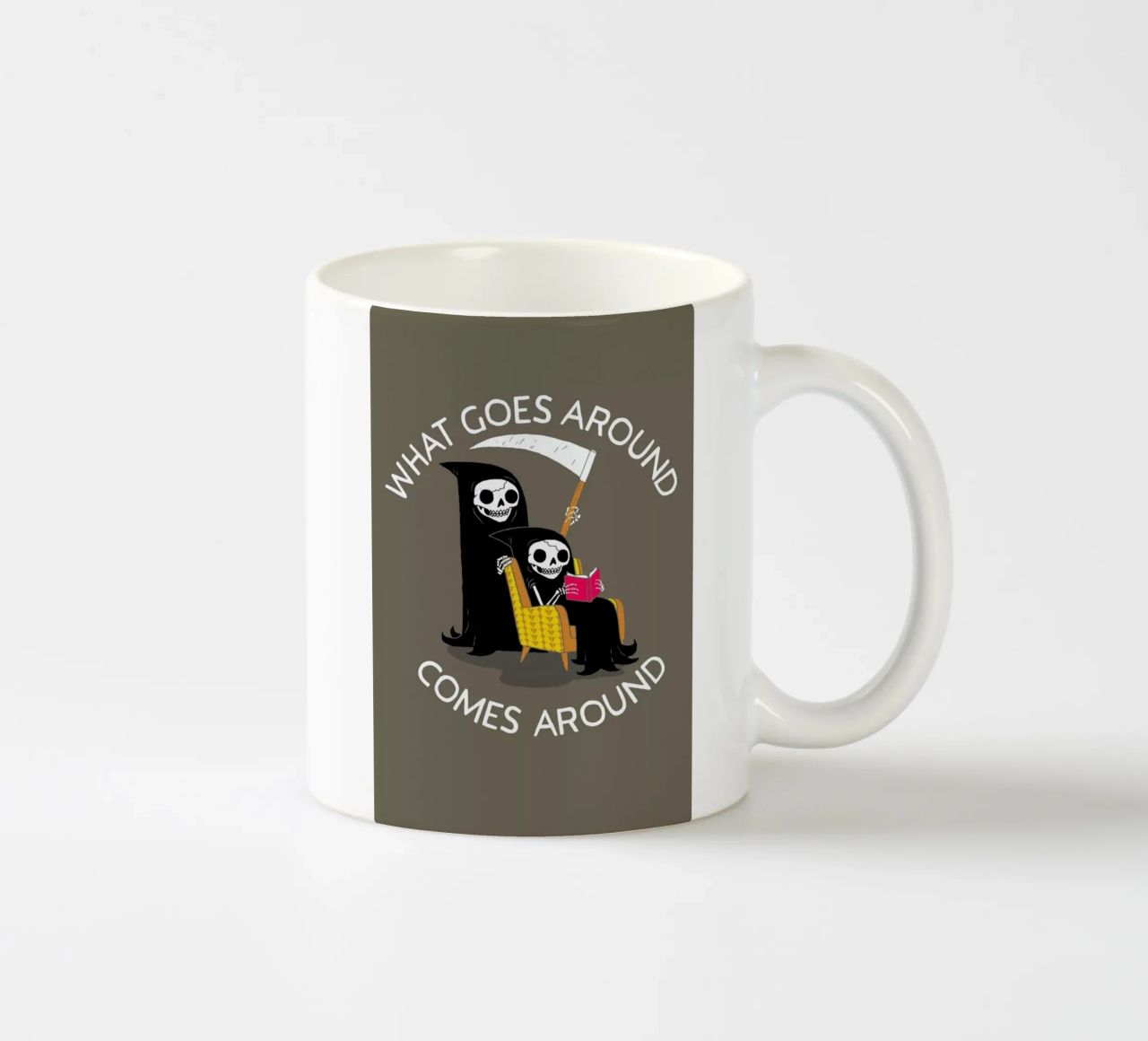 What Goes Around tazza in ceramica da DinoMike