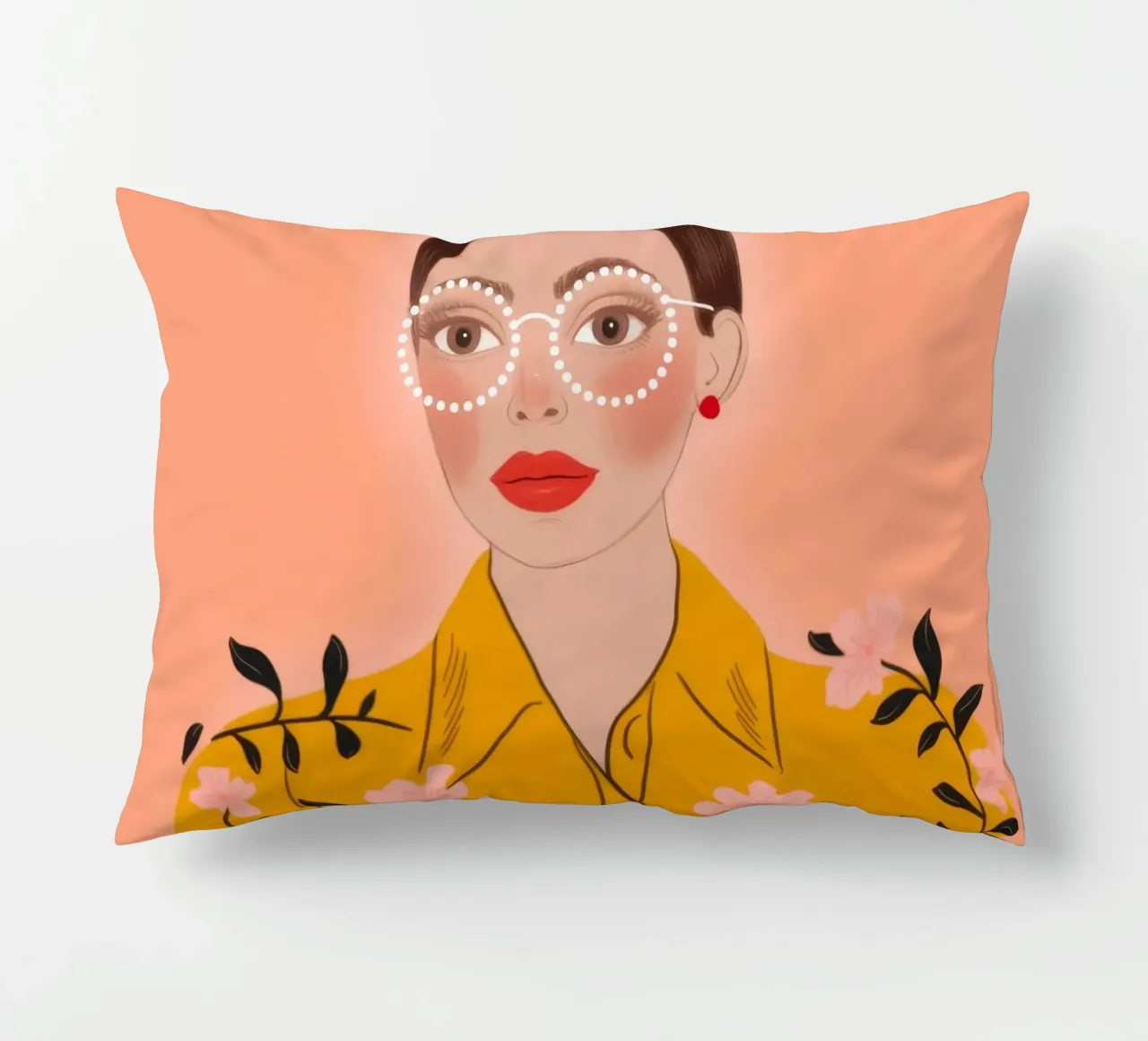 Playful Cat Delight decorative cushion by Color Oblivion