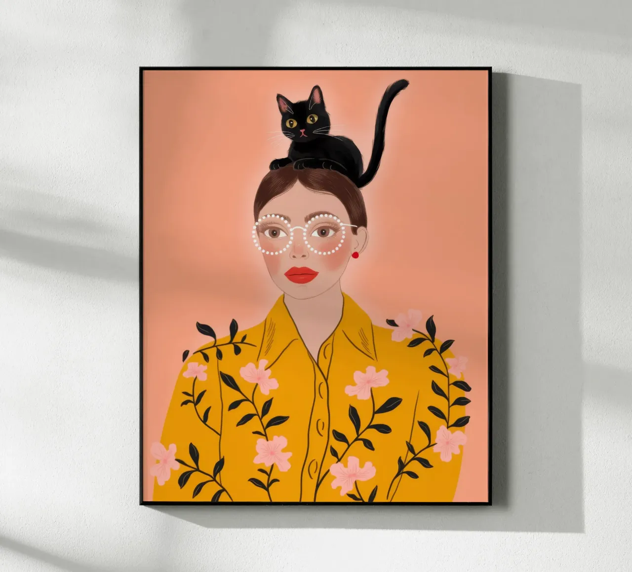 Playful Cat Delight acrylic glass by Color Oblivion
