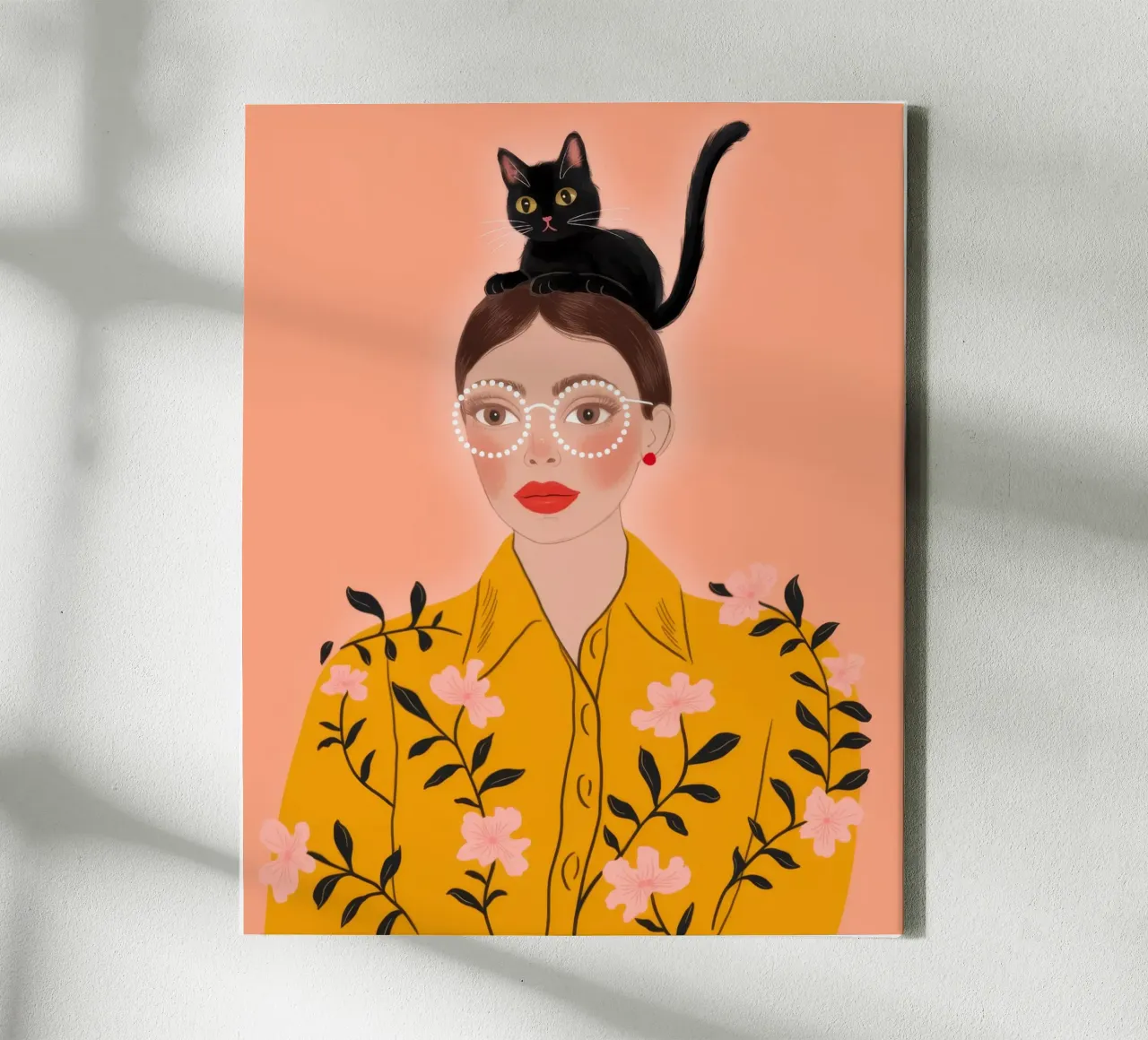 Playful Cat Delight canvas by Color Oblivion