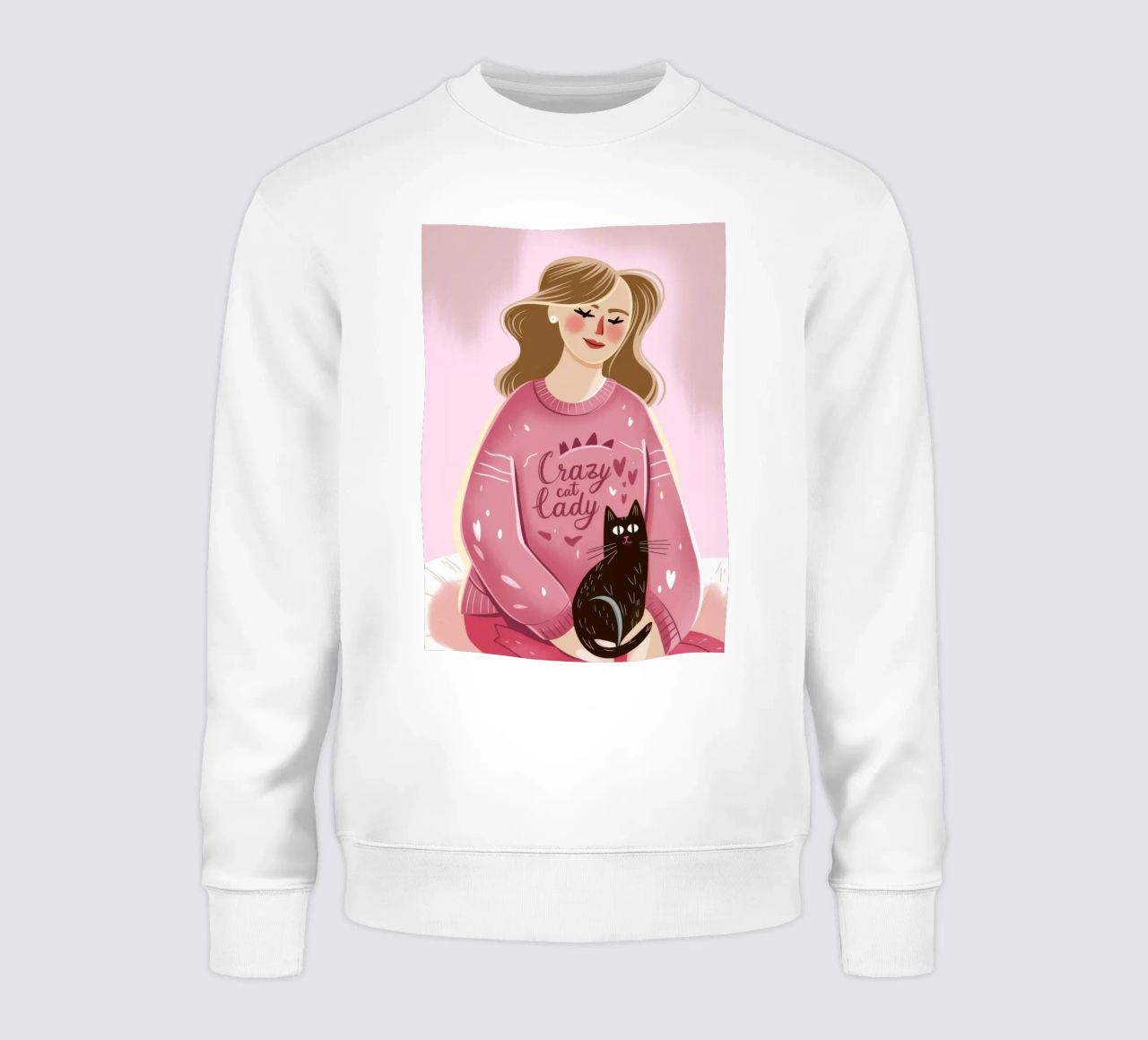 Amor de gato acogedor sudadera de Color Oblivion