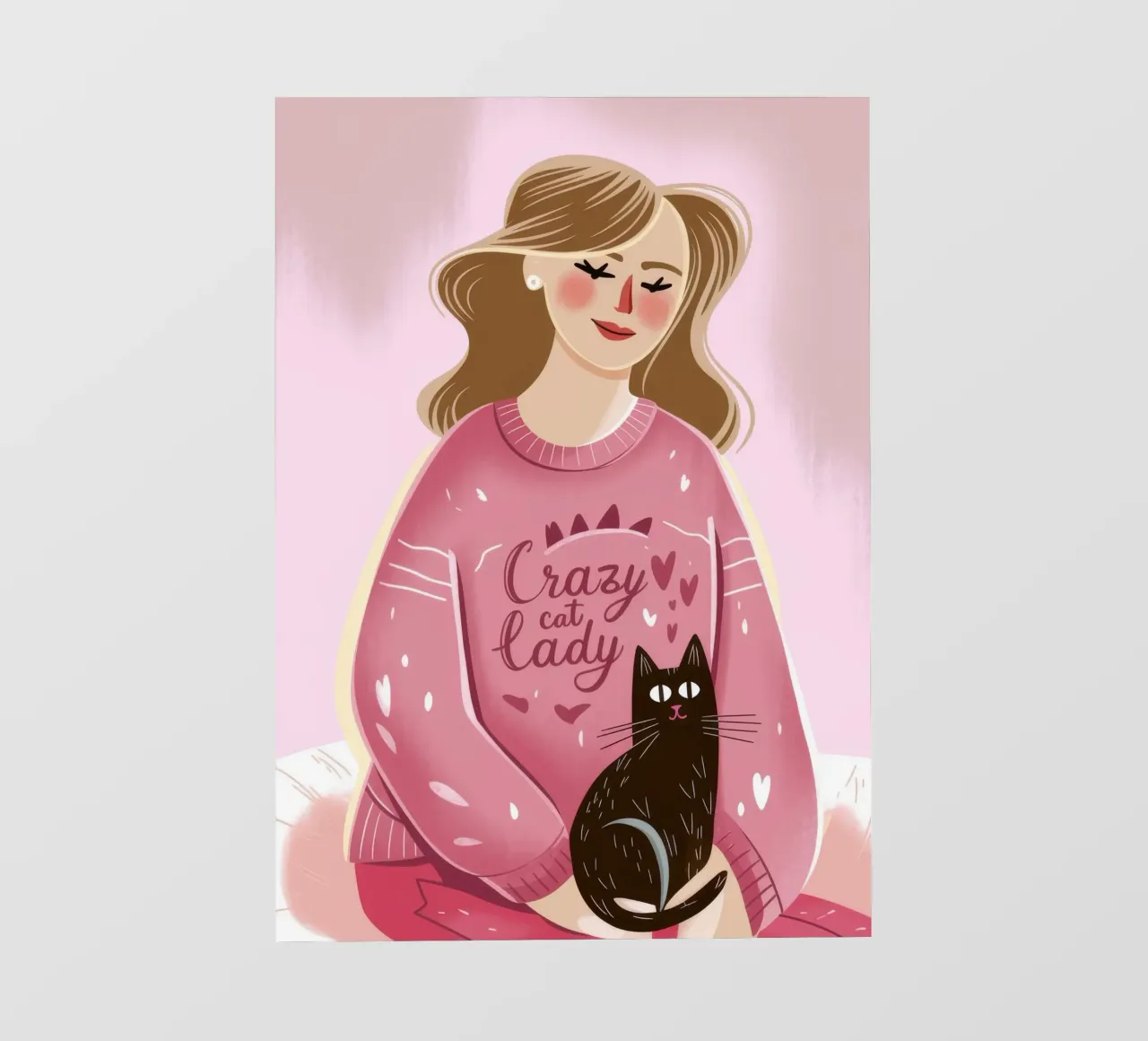 Cozy Cat Love pvc cover by Color Oblivion