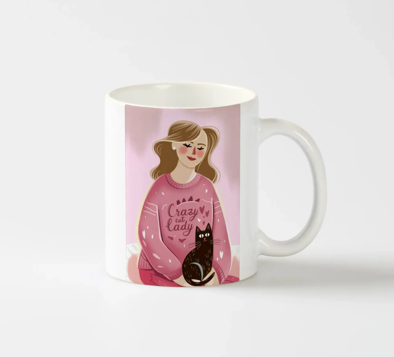 L'amore per i gatti tazza in ceramica da Color Oblivion