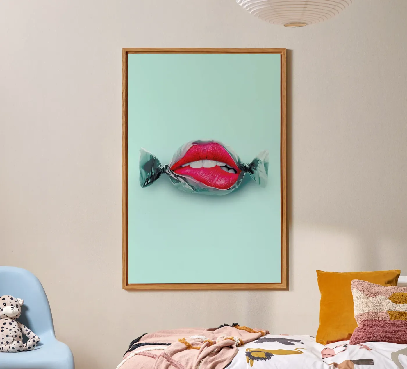 Candy Lips alluminio dibond da Jonas Loose