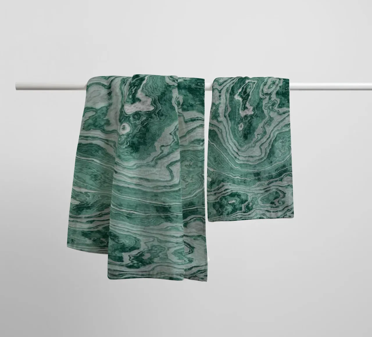 Texture marbrée vert jade serviette de bain de amini54