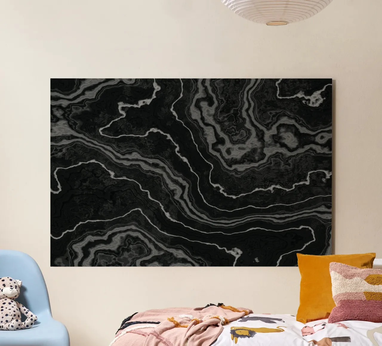 Texture marmo nero fossile alluminio dibond da amini54