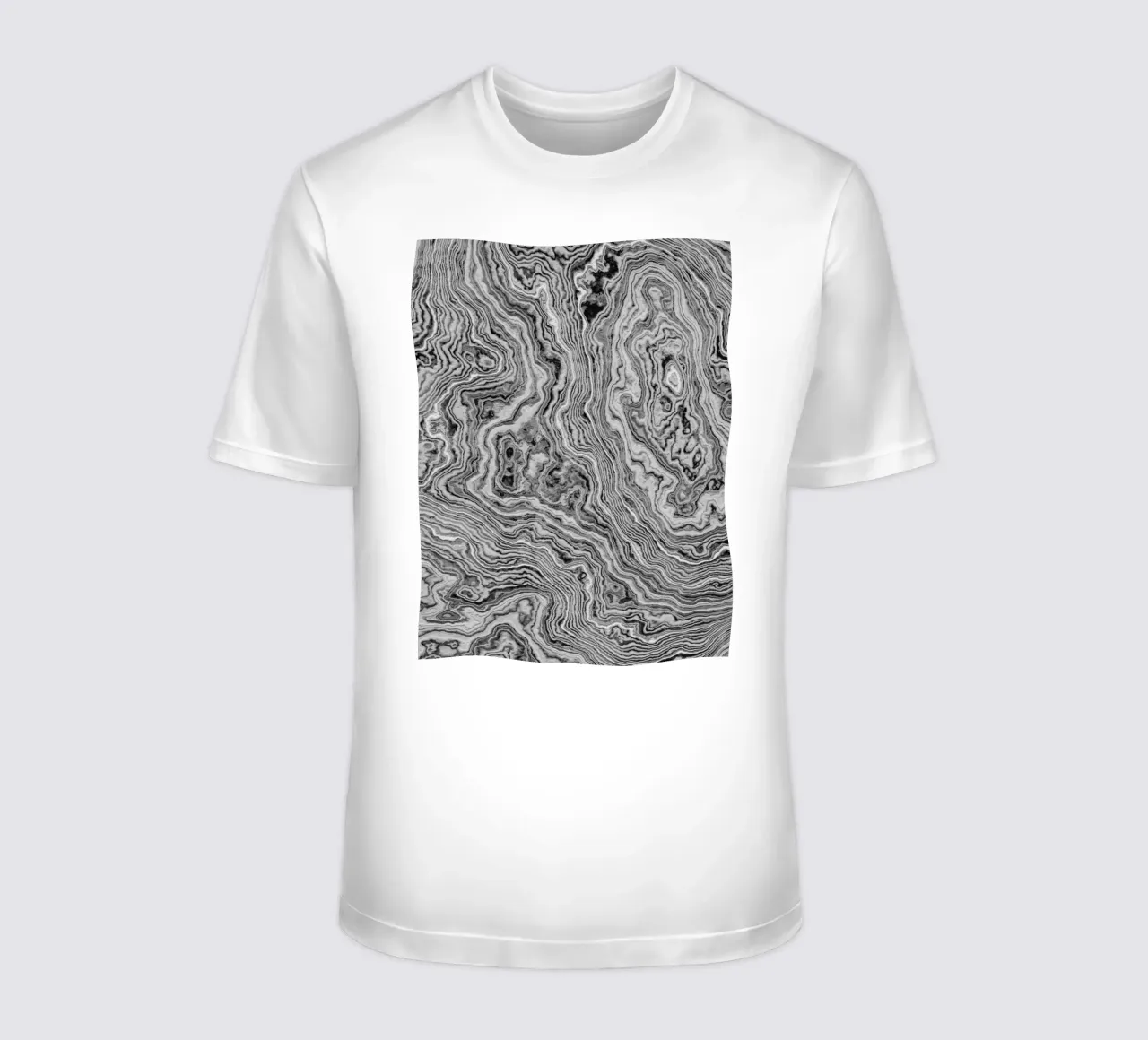 Texture marmo bianco e nero t-shirt da amini54