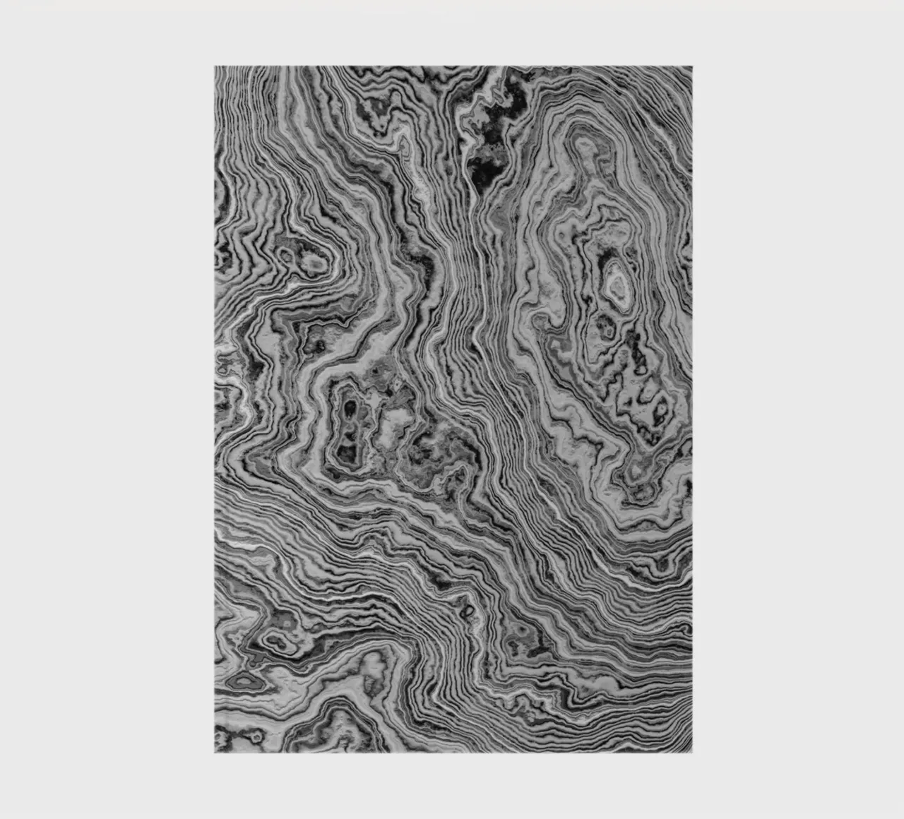 Black and White Marble Texture notebook by amini54