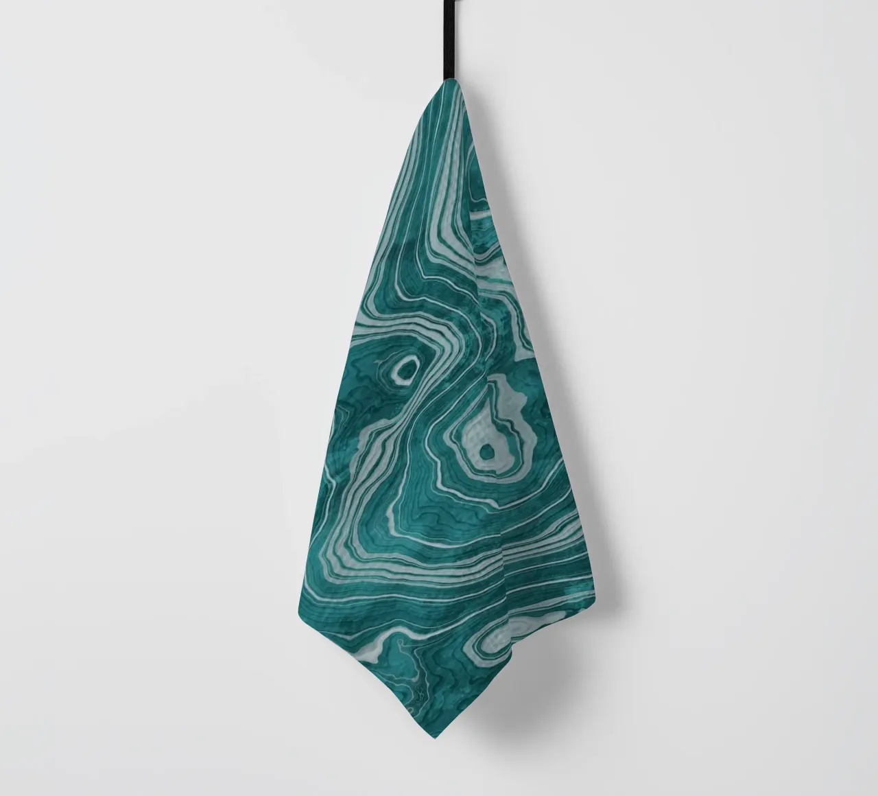 Crystal Teal Marmor Textur Geschirrtuch von amini54