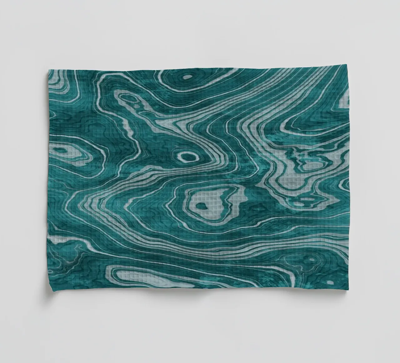 Crystal Teal Marmor Textur Geschirrtuch von amini54