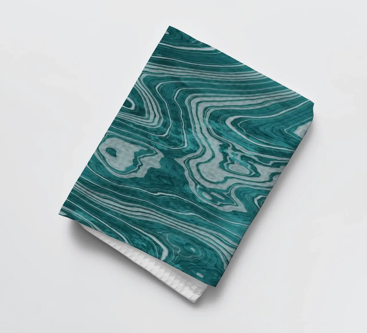 Crystal Teal Marmor Textur Geschirrtuch von amini54