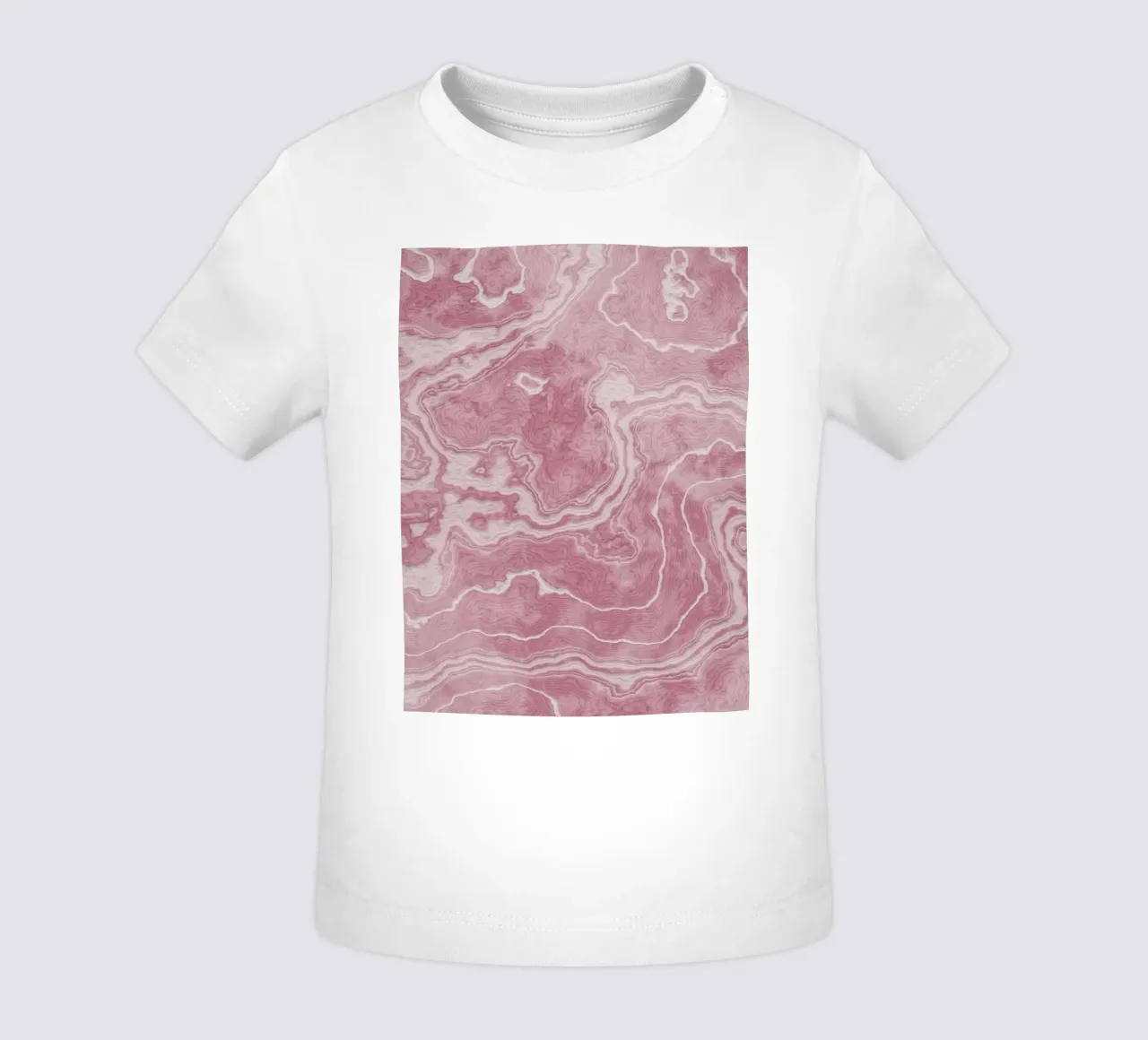 Texture di marmo rosa fiammante maglietta neonato da amini54