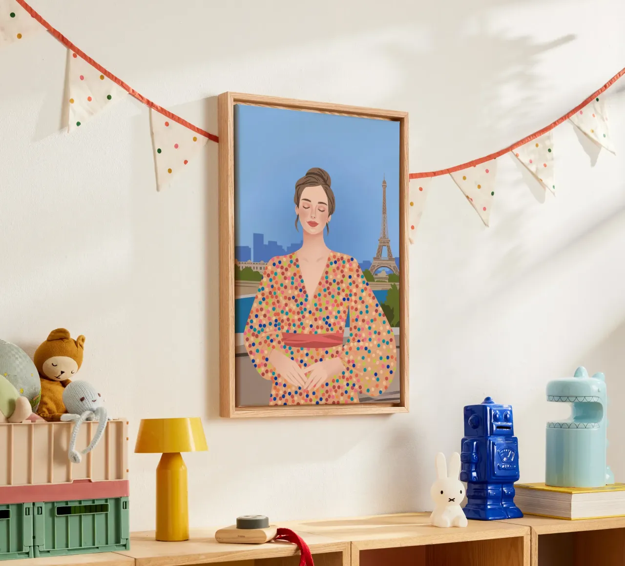 Eiffel Tower Reverie canvas by Color Oblivion