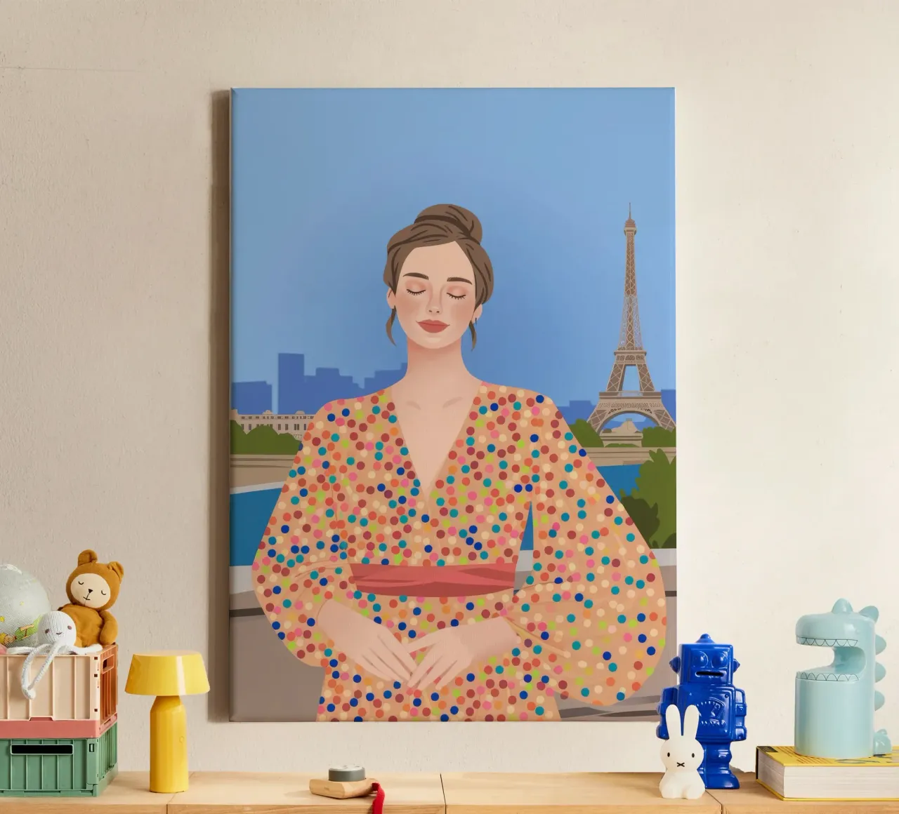 Eiffel Tower Reverie canvas by Color Oblivion