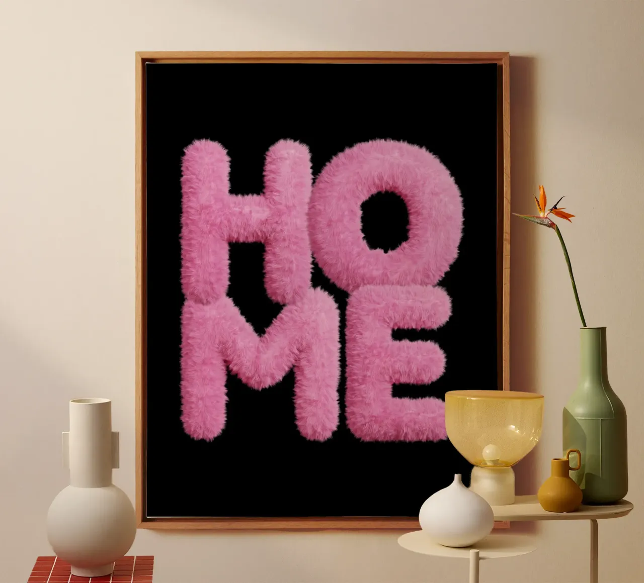 home b tela con Cornice a cassetta da Ambition Wall